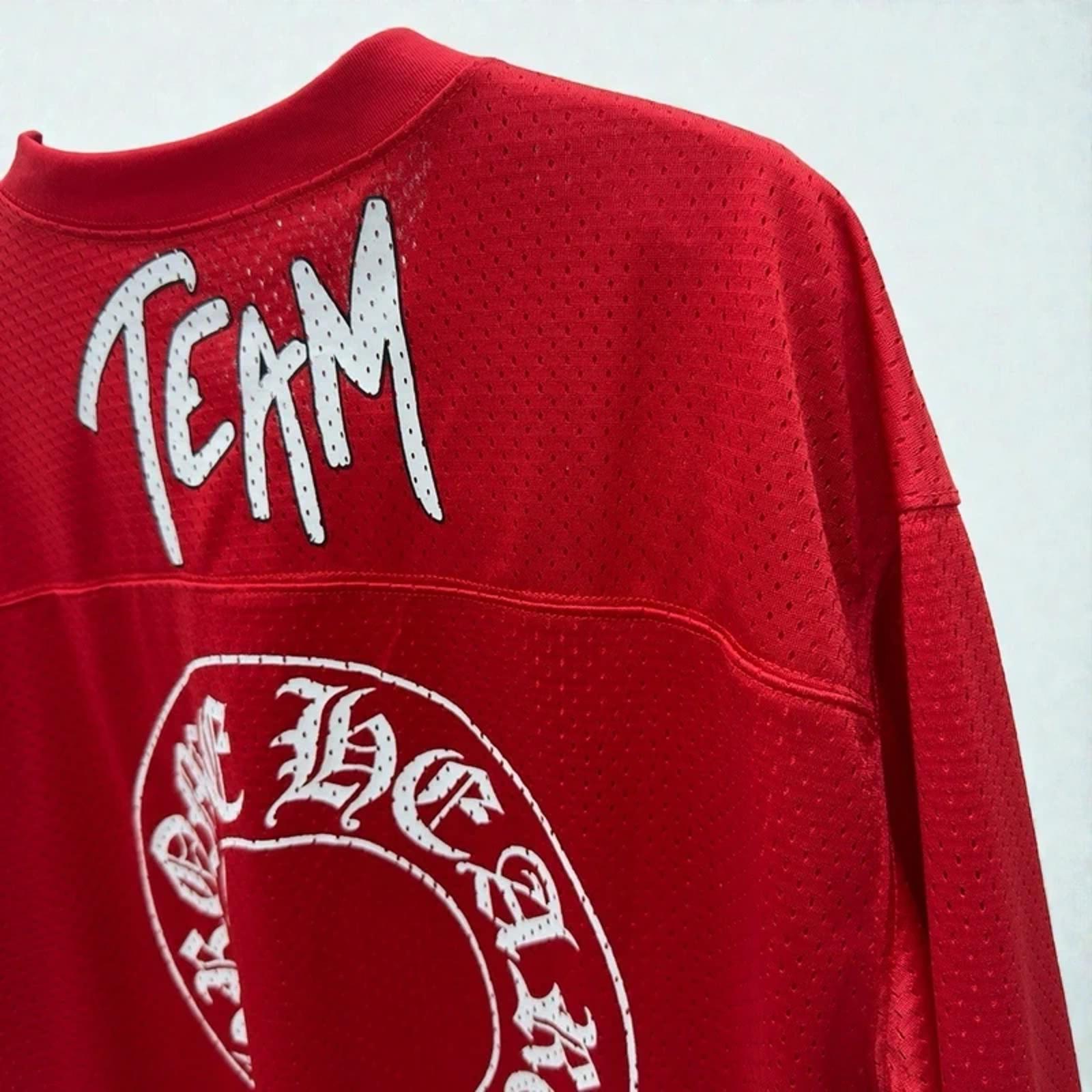 Chrome Hearts x Matty Boy Football Form Short Sleeve Jersey Red