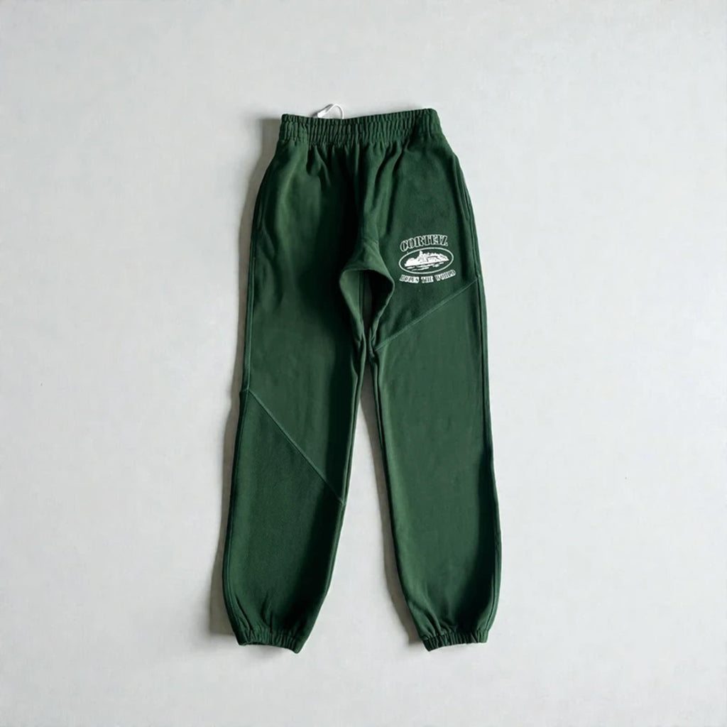 Corteiz Superior V2 Zip-Up Joggers Green