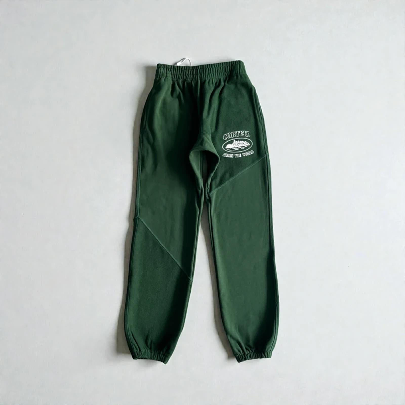 Corteiz Superior V2 Zip-Up Joggers Green