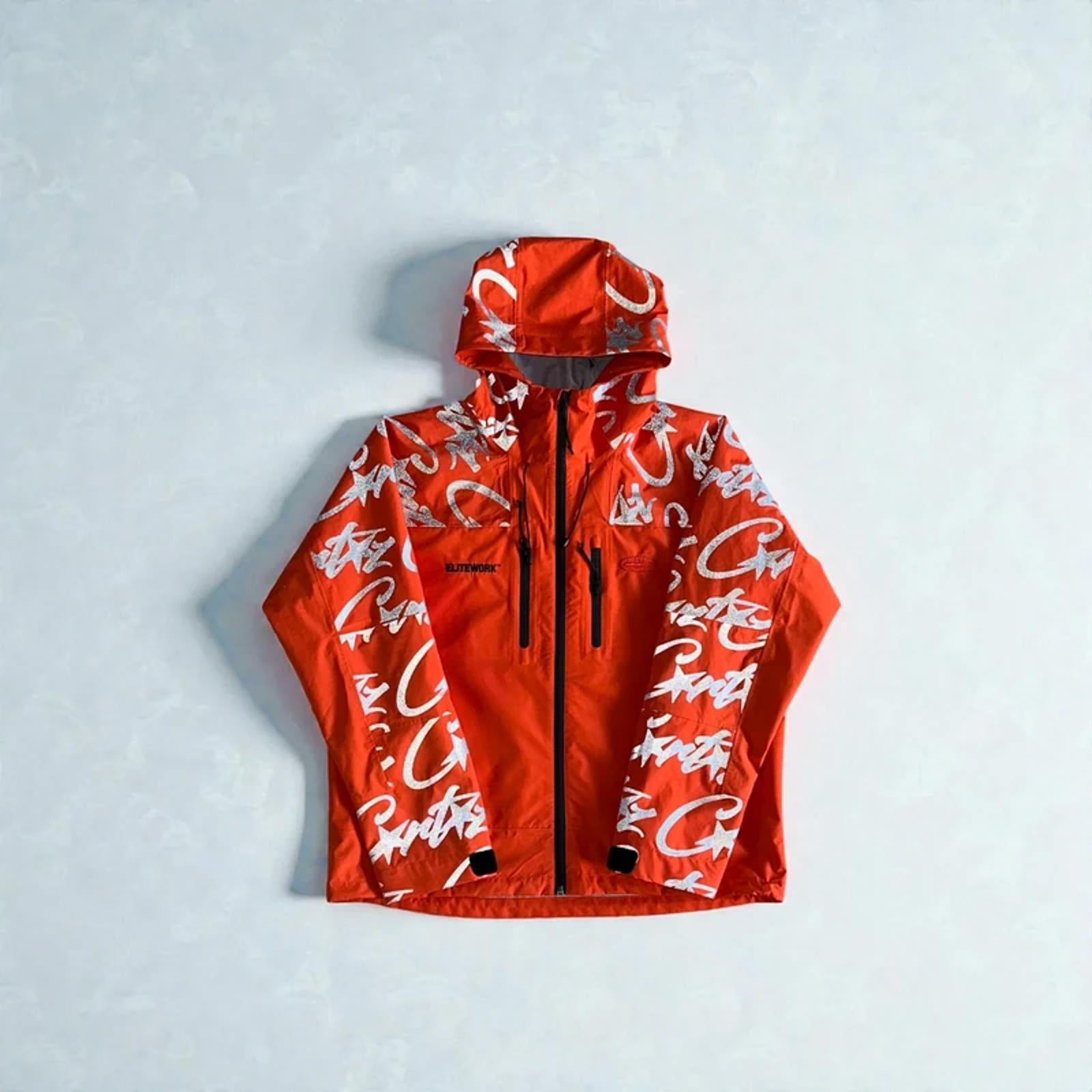 Corteiz Elitework Shell Jacket Orange