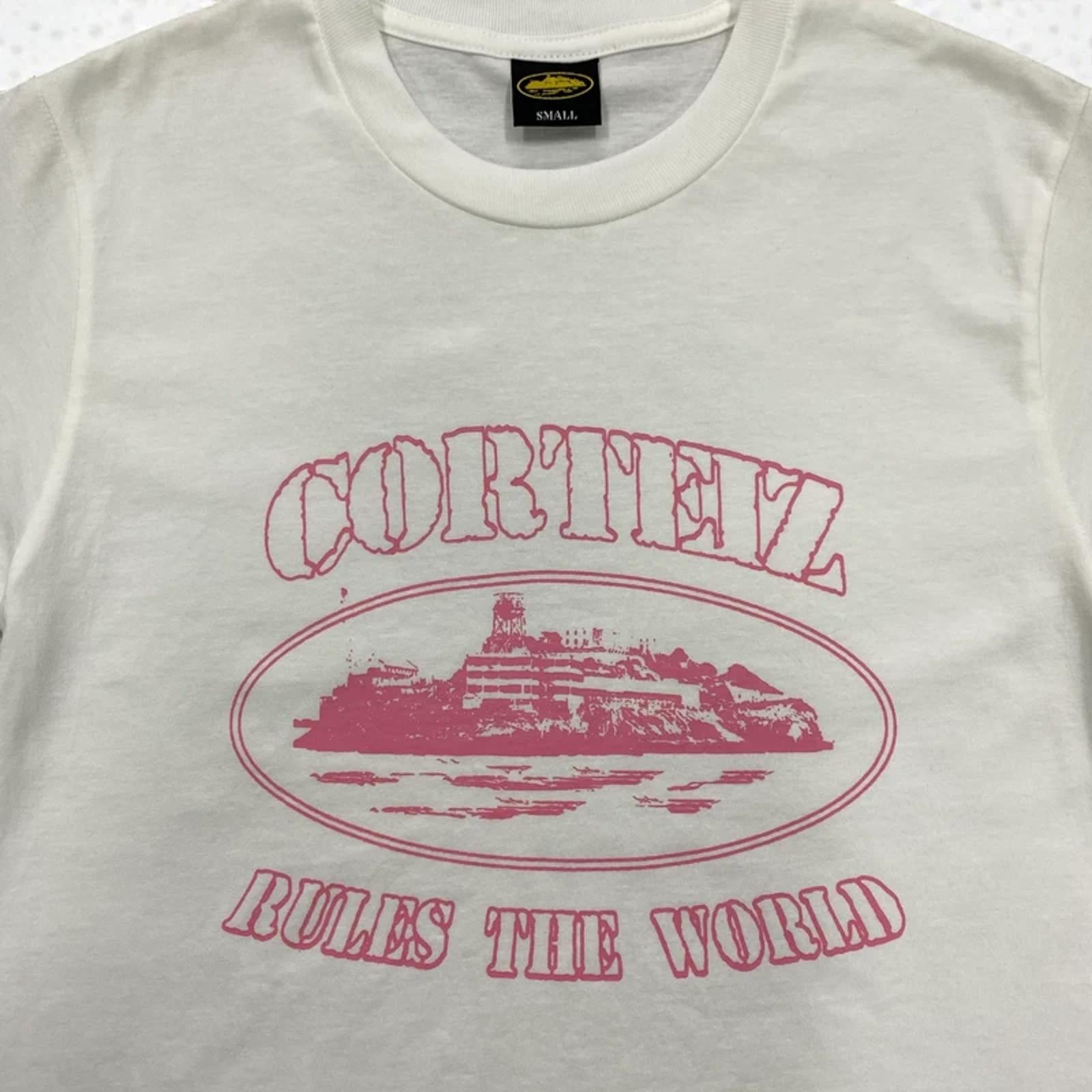 Corteiz Alcatraz Tee White/Pink