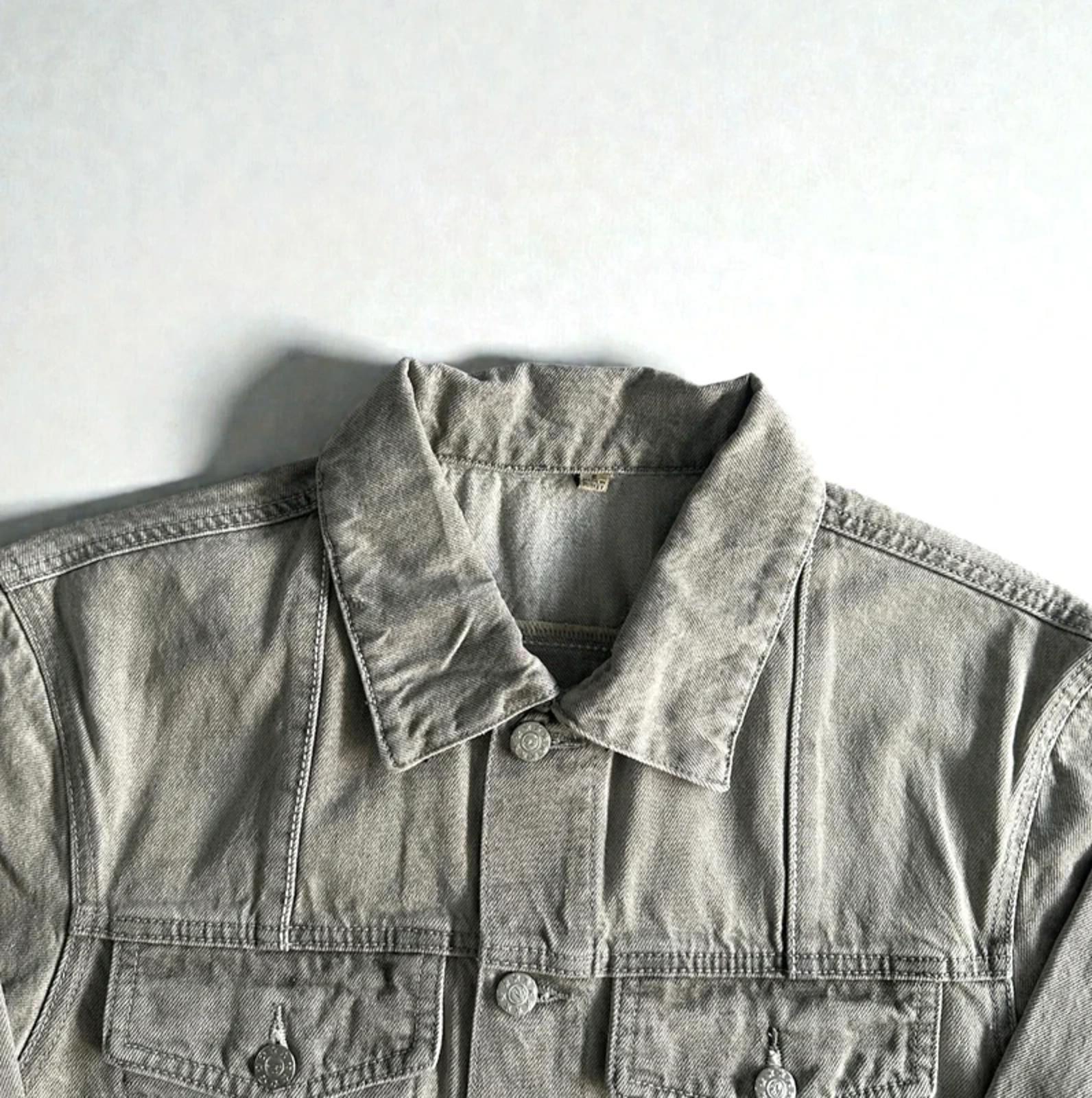 Corteiz C-Star Denim Jacket Grey