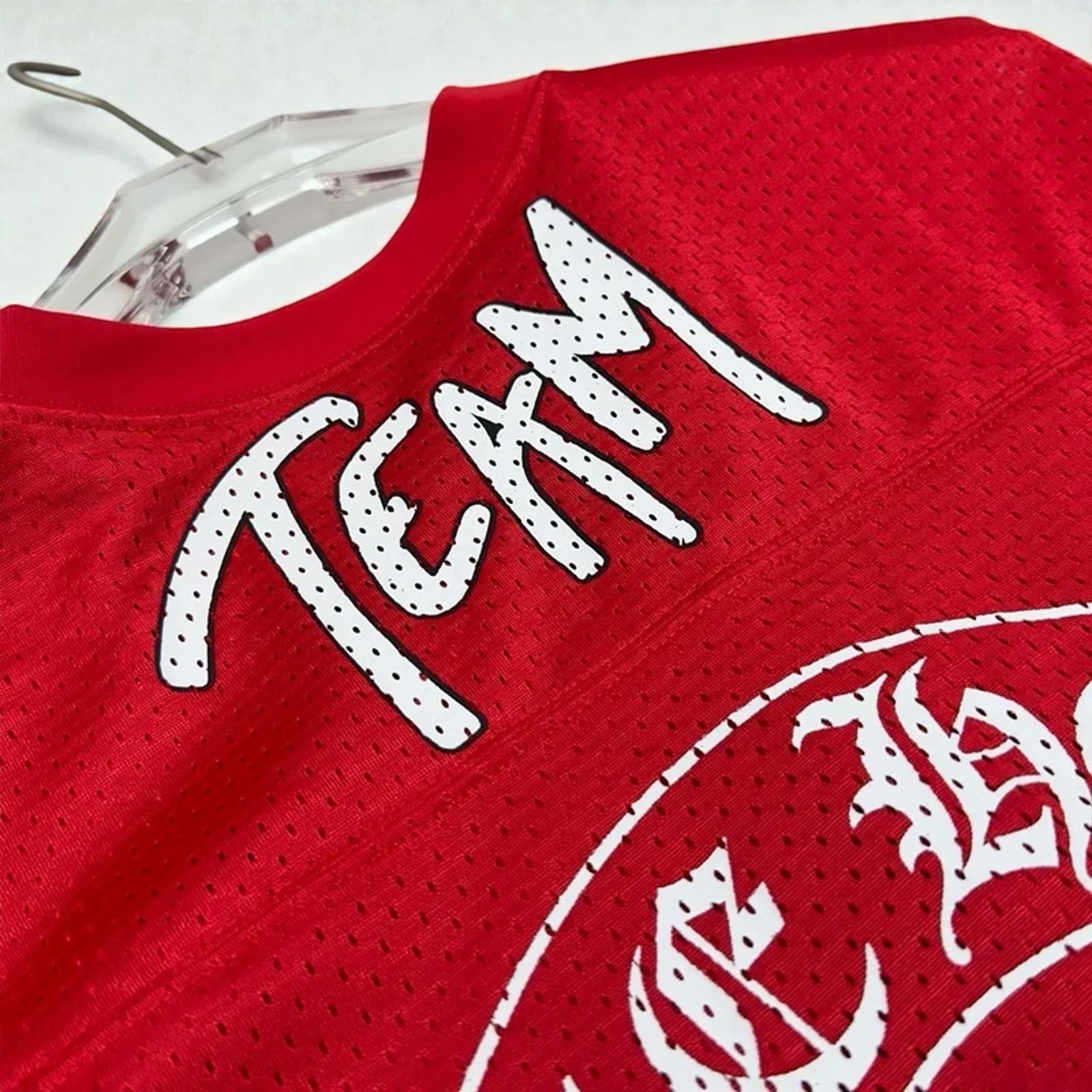 Chrome Hearts x Matty Boy Football Form Short Sleeve Jersey Red