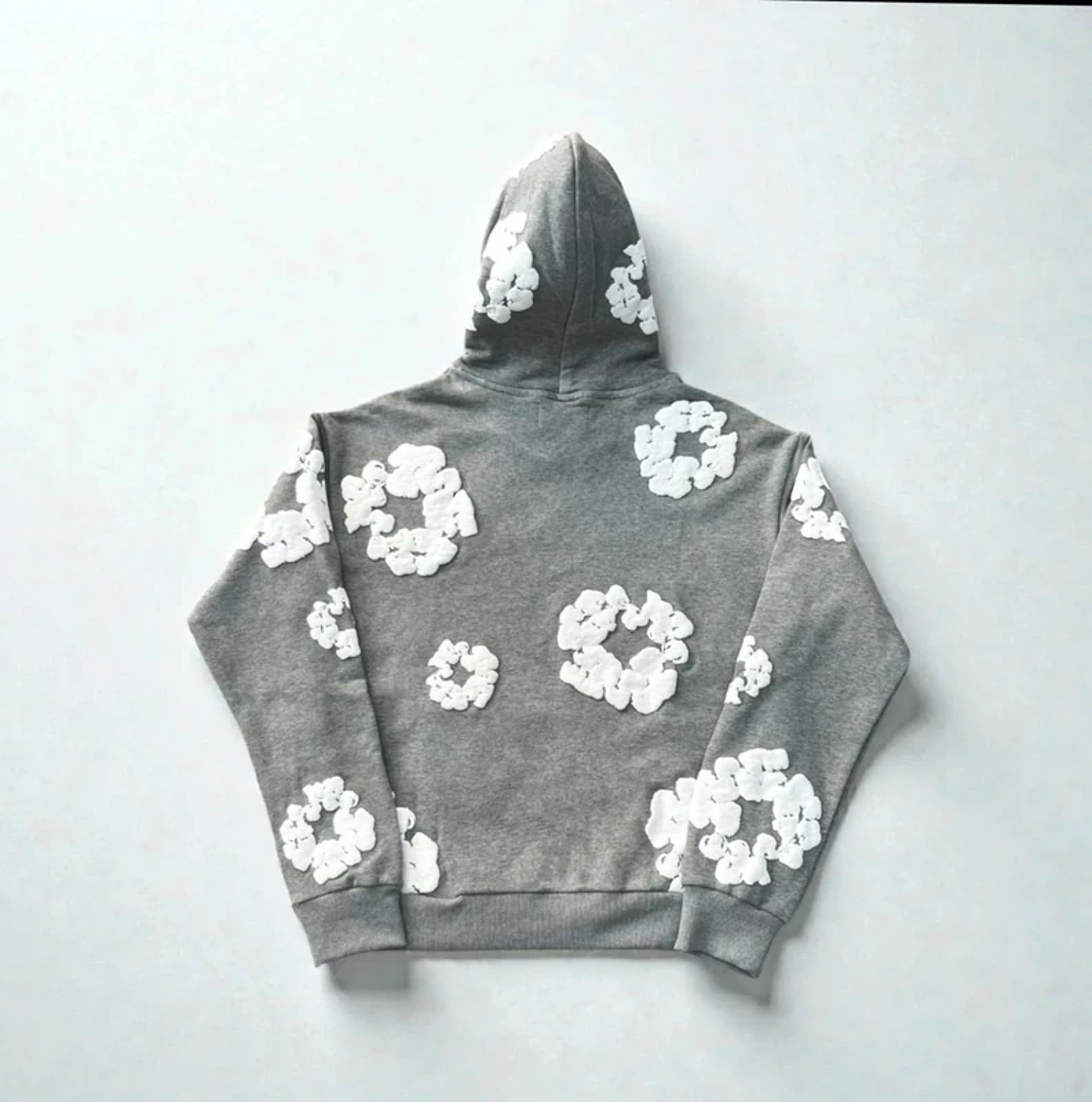 Denim Tears Cotton Wreath Hoodie Grey
