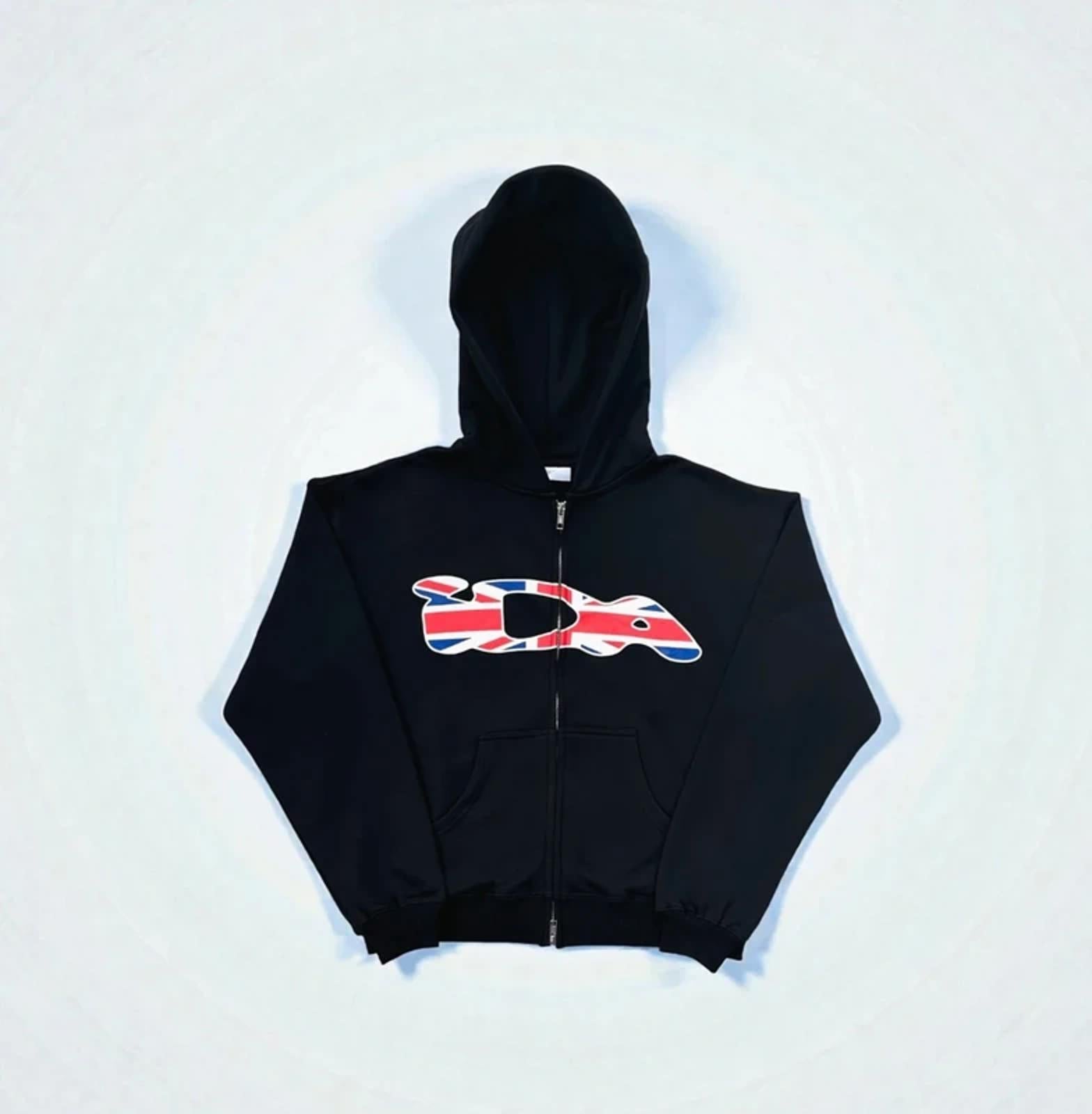 IDA Zip up hoodie Black