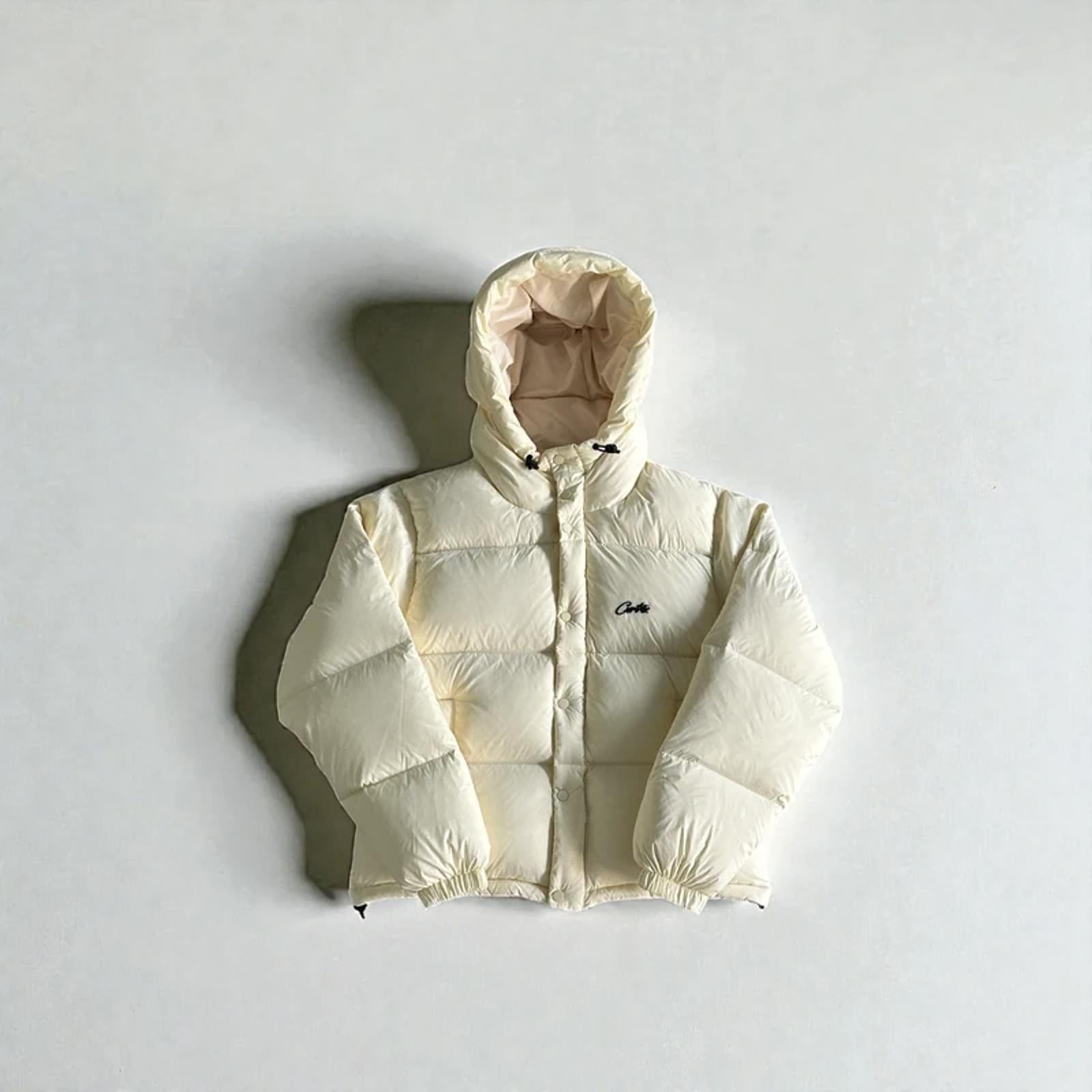 Corteiz Bolo Puffer Jacket Off White