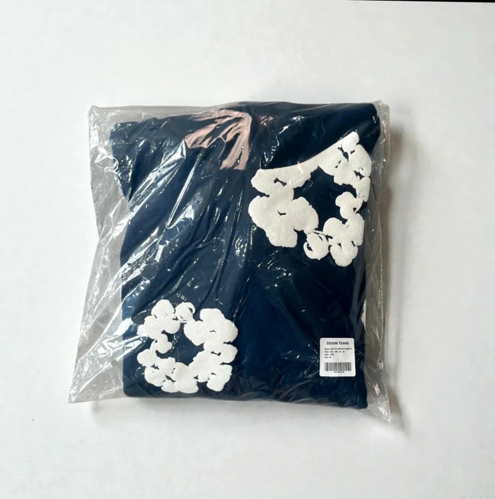 Denim Tears Cotton Wreath Hoodie Navy