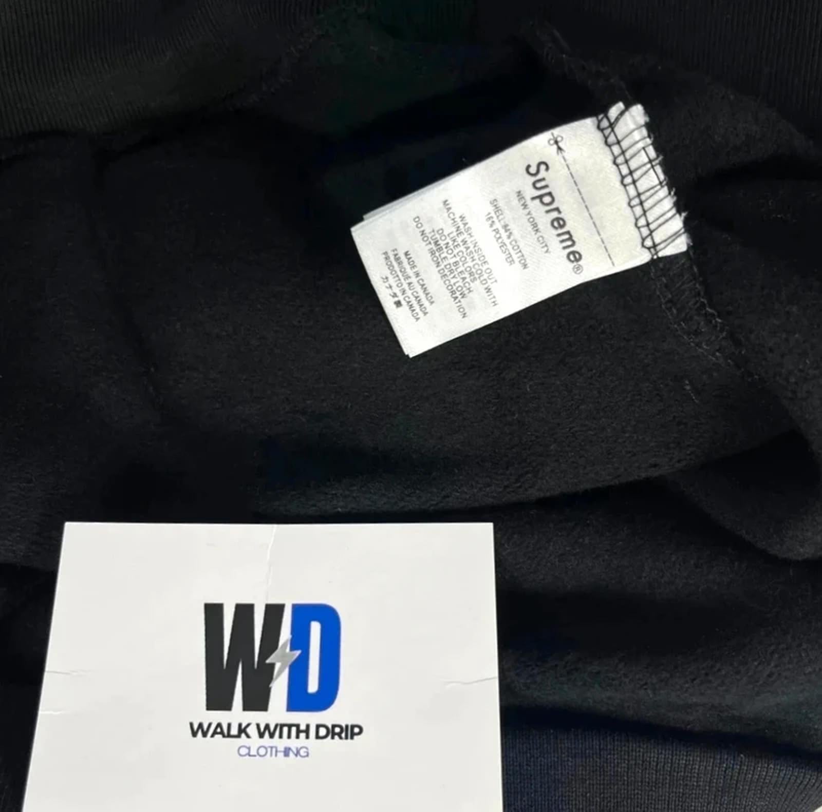 Supreme x Corteiz Rules The World Alcatraz Hoodie Black