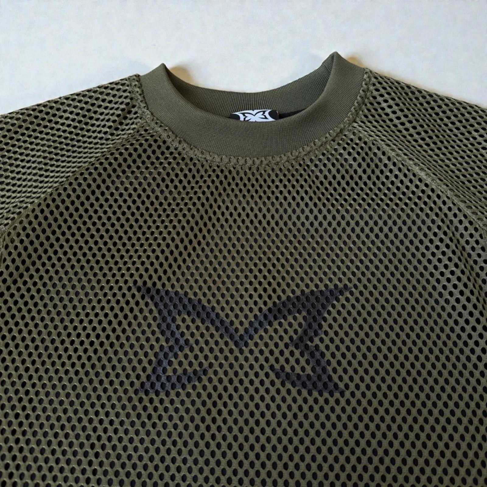 Mertra Layered Mesh Jersey Khaki