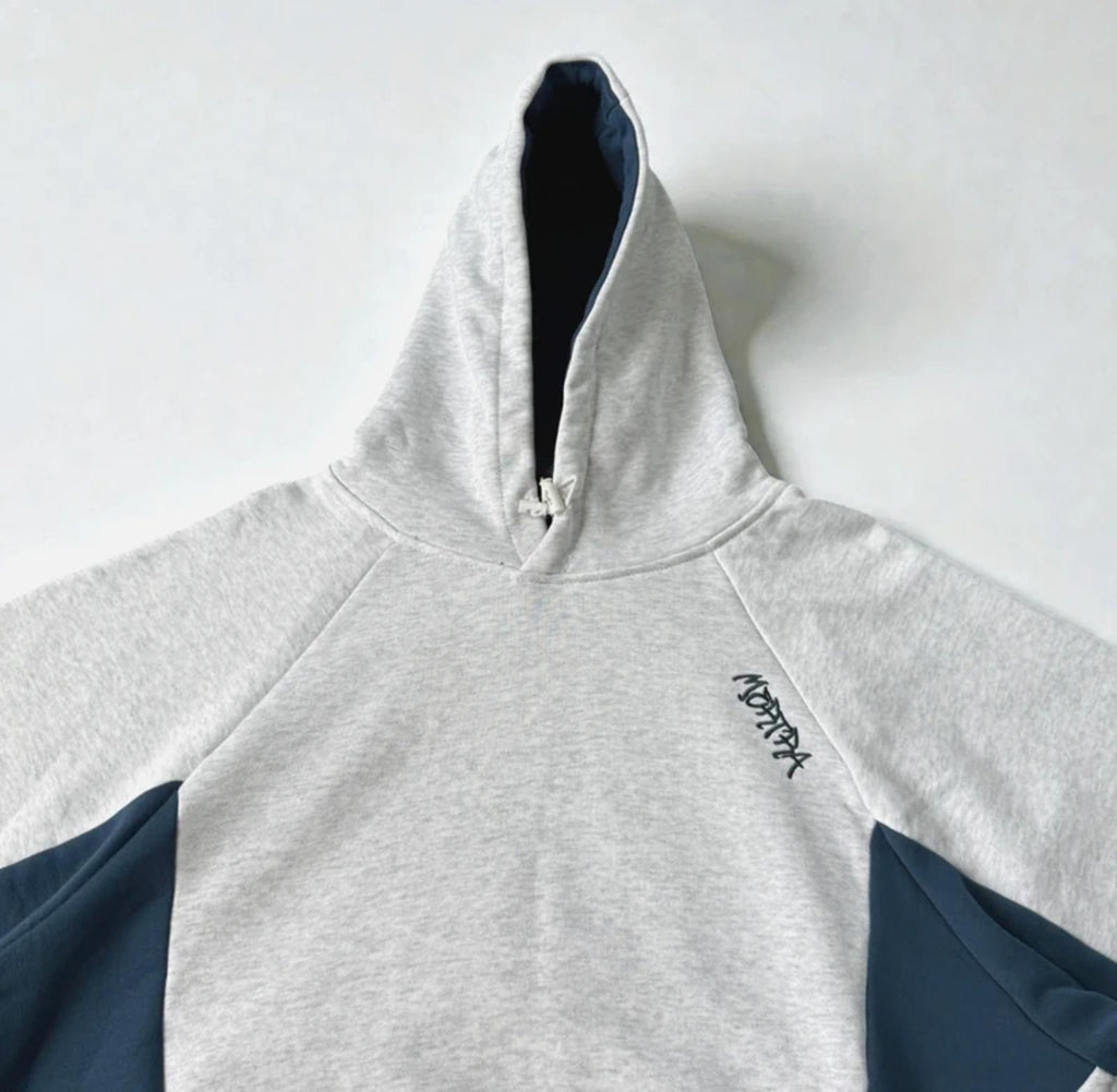 Mertra hoodie Light Grey/Navy