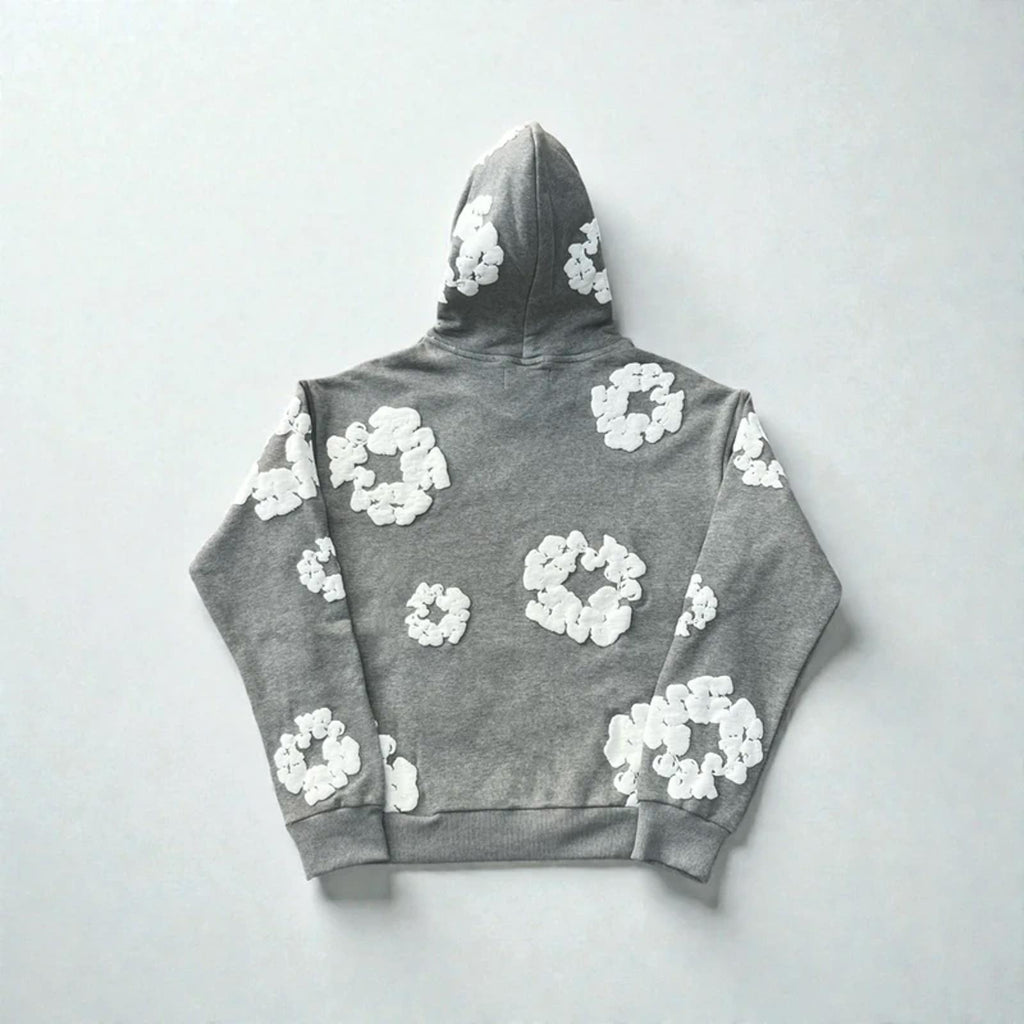 Denim Tears Cotton Wreath Hoodie Grey