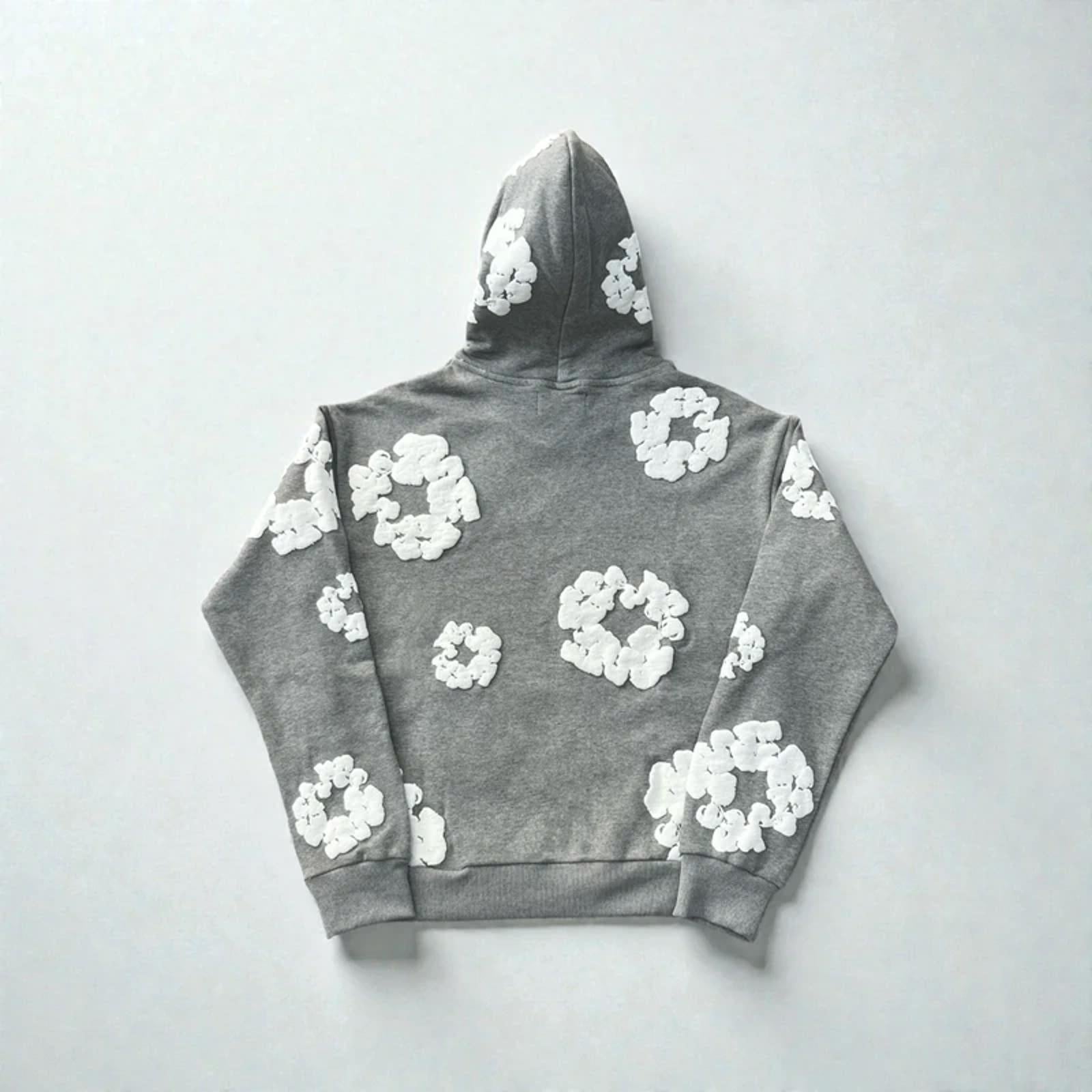 Denim Tears Cotton Wreath Hoodie Grey