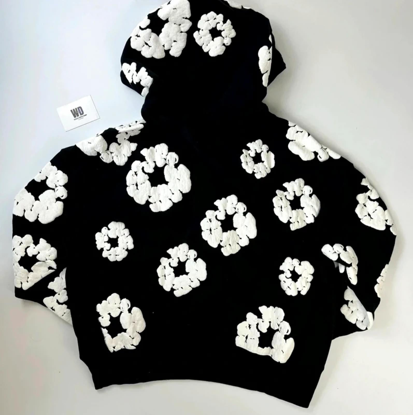 Ready Made x Denim Tears Cotton Wreath Hoodie Black