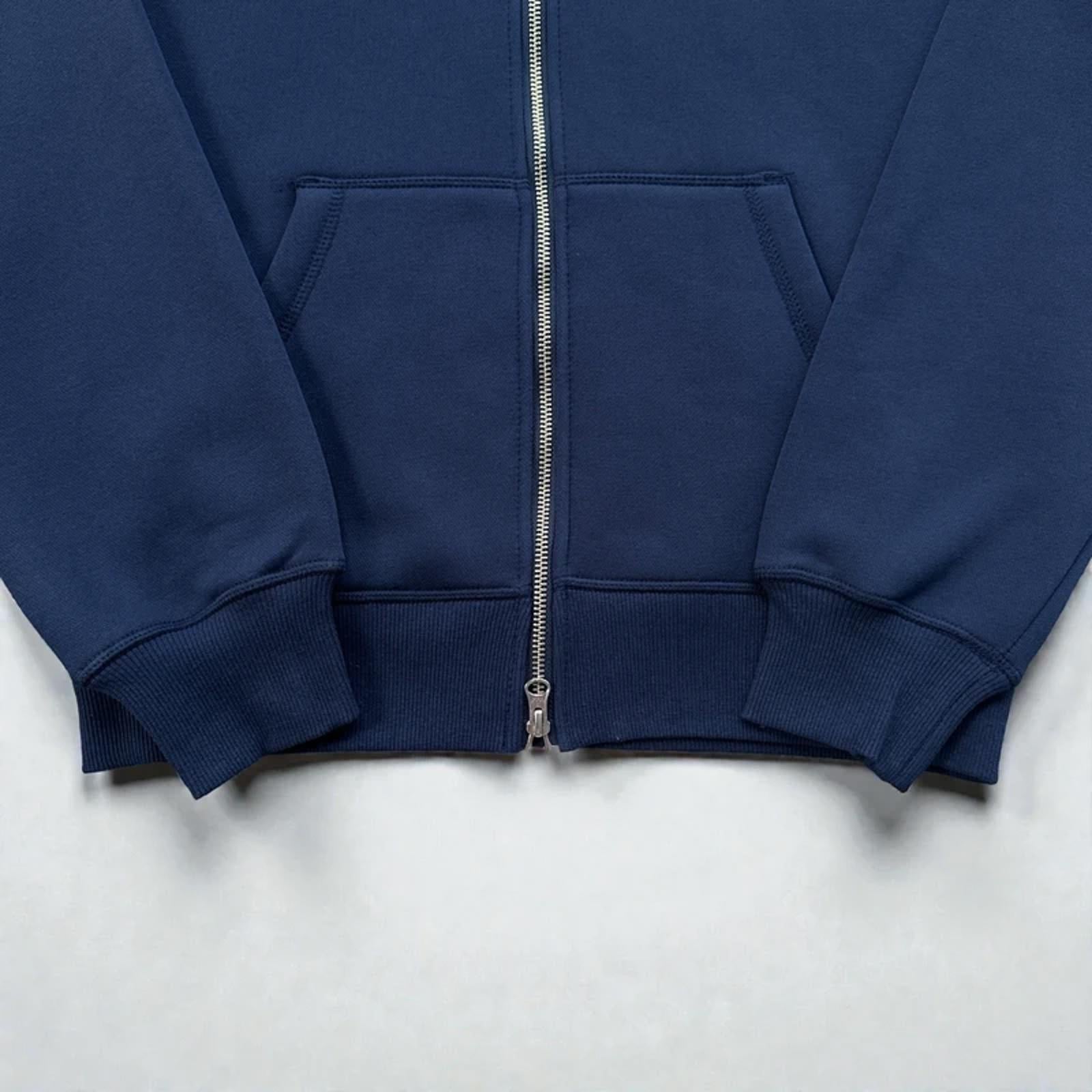 Corteiz Island Puff Print Hoodie Navy