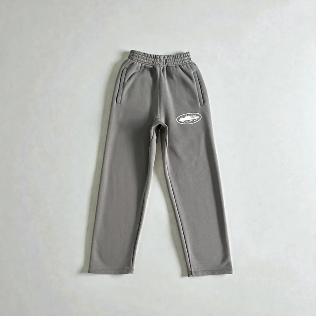Corteiz Island Puff Print Joggers Grey