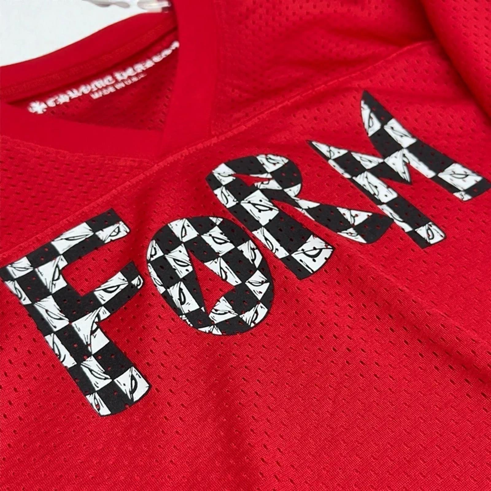 Chrome Hearts x Matty Boy Football Form Short Sleeve Jersey Red