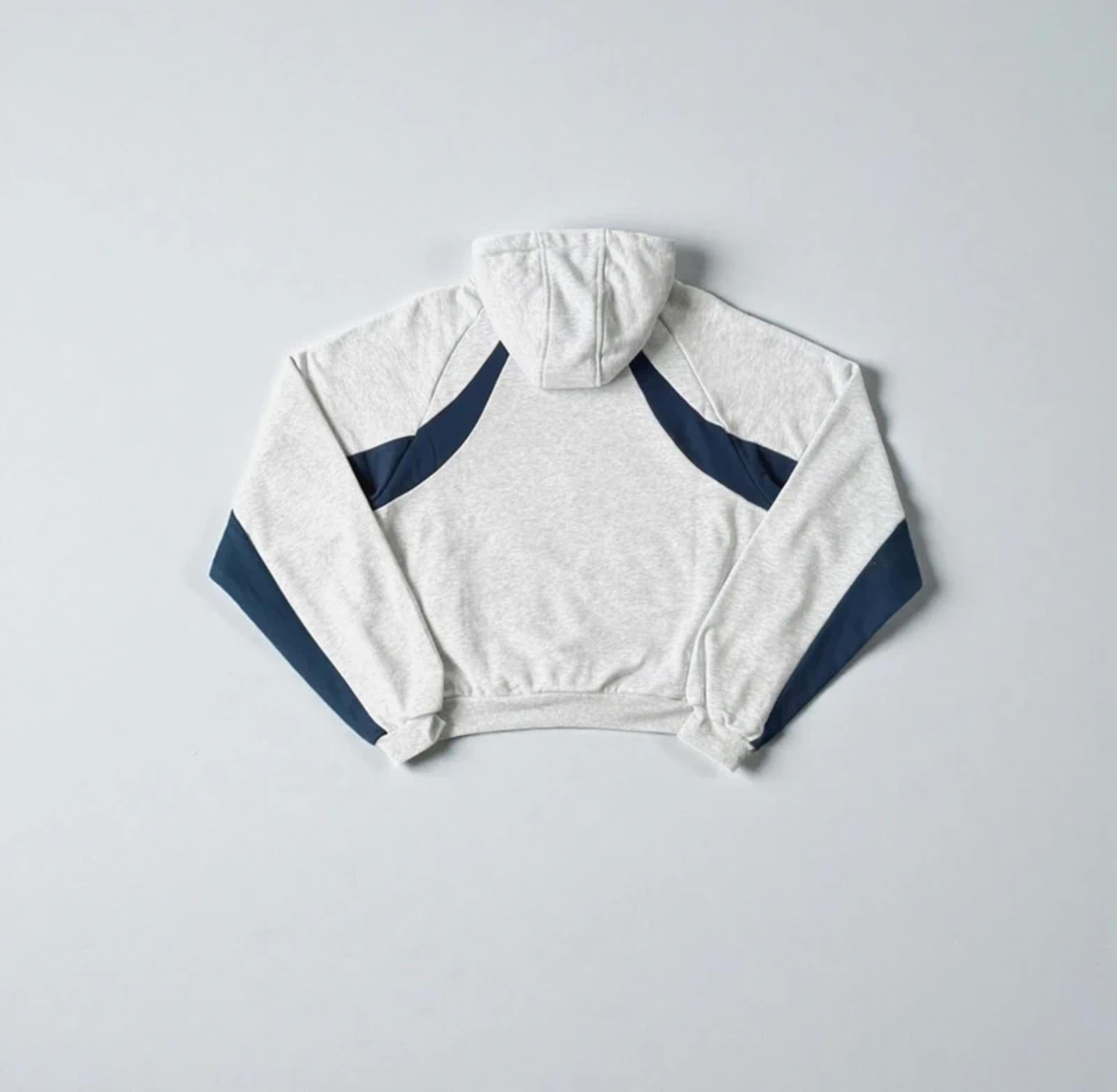 Mertra hoodie Light Grey/Navy