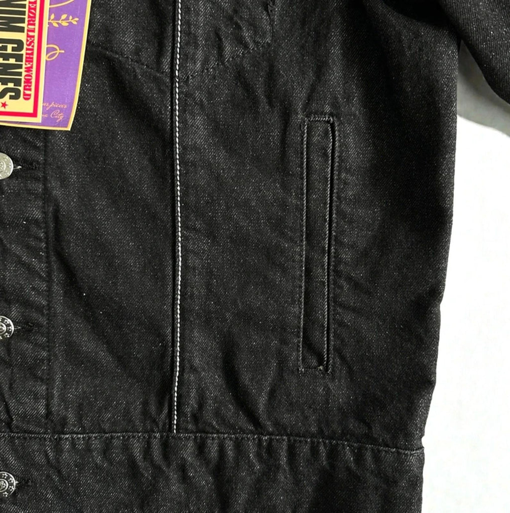 Corteiz C-Star Denim Jacket Black