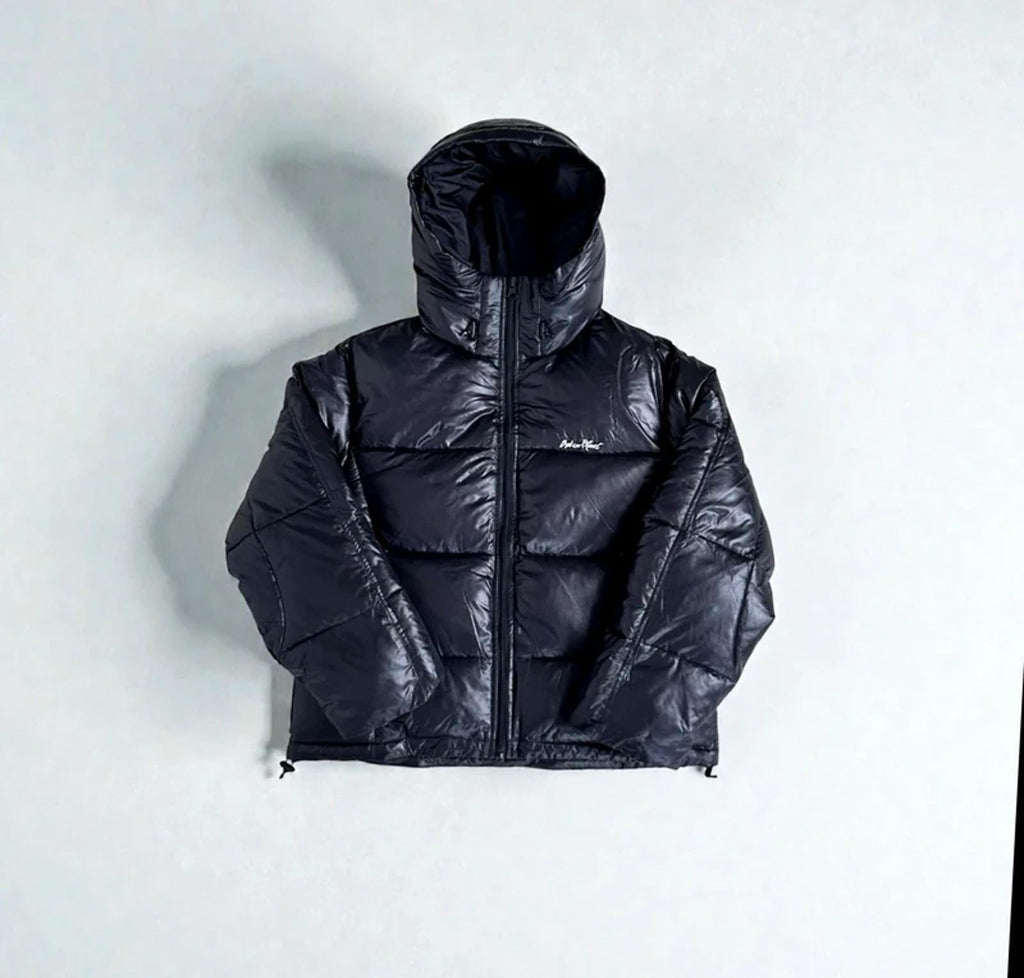 Broken Planet Puffer Jacket Shiny Black