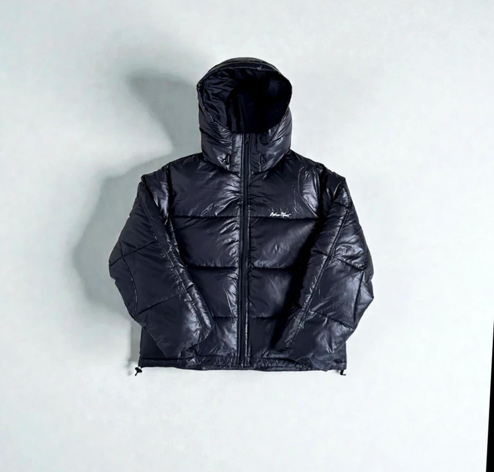 Broken Planet Puffer Jacket Shiny Black