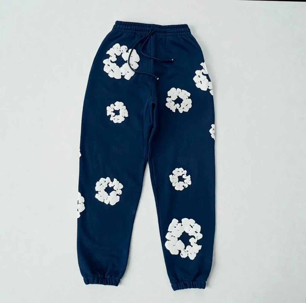 Denim Tears Cotton Wreath Joggers Navy