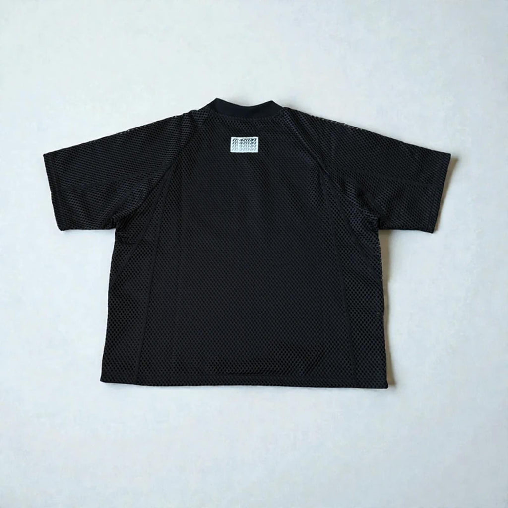 Mertra Layered Mesh Jersey Black