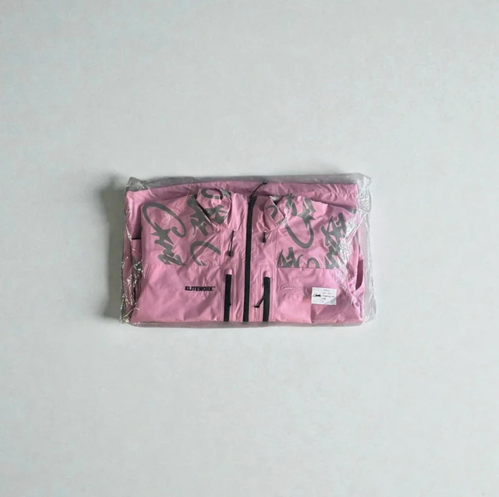 Corteiz Elitework Shell Jacket Pink