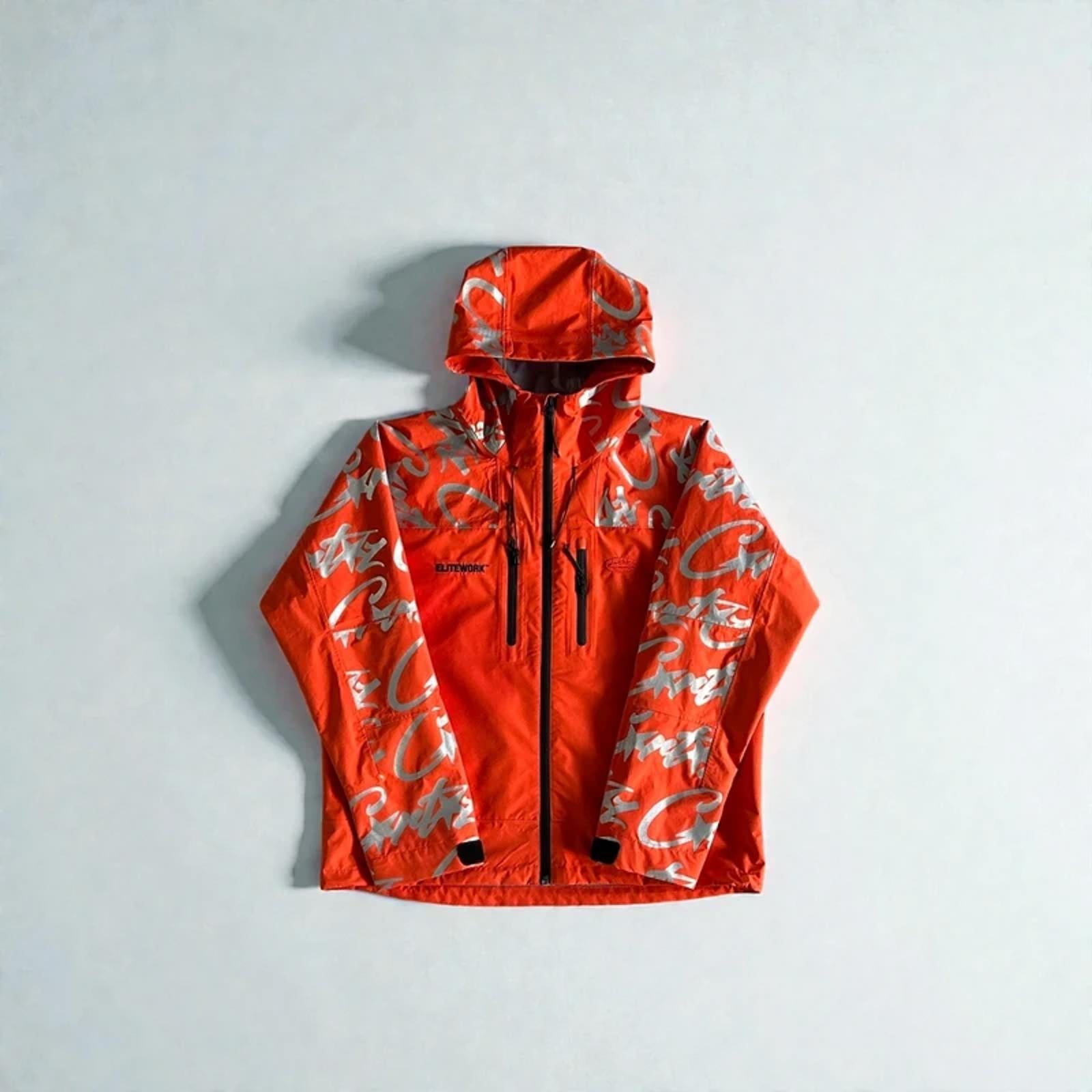 Corteiz Elitework Shell Jacket Orange