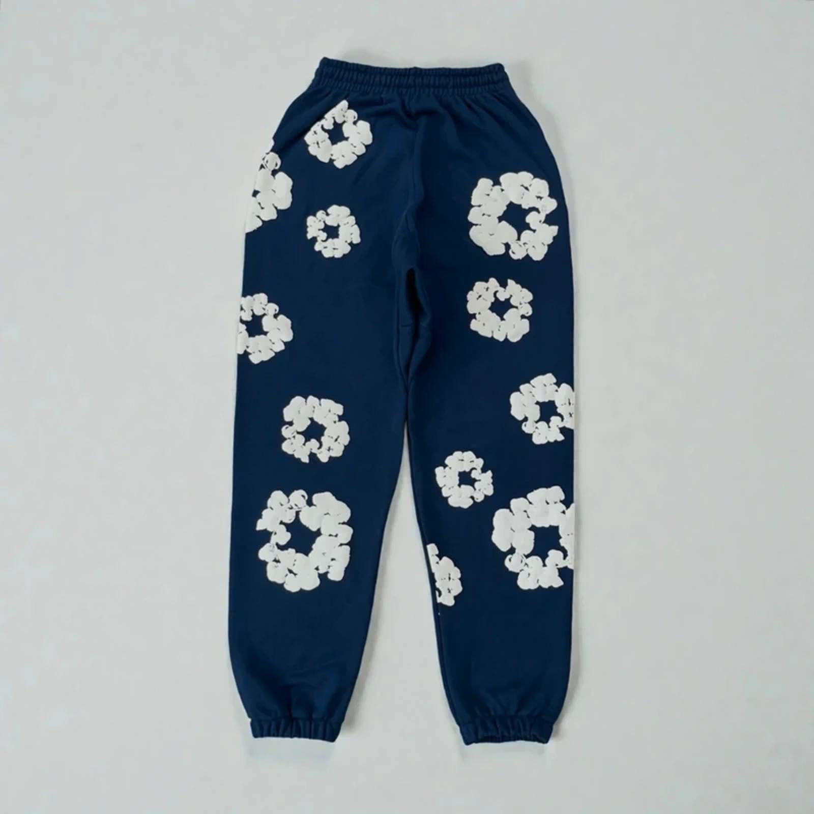 Denim Tears Cotton Wreath Joggers Navy