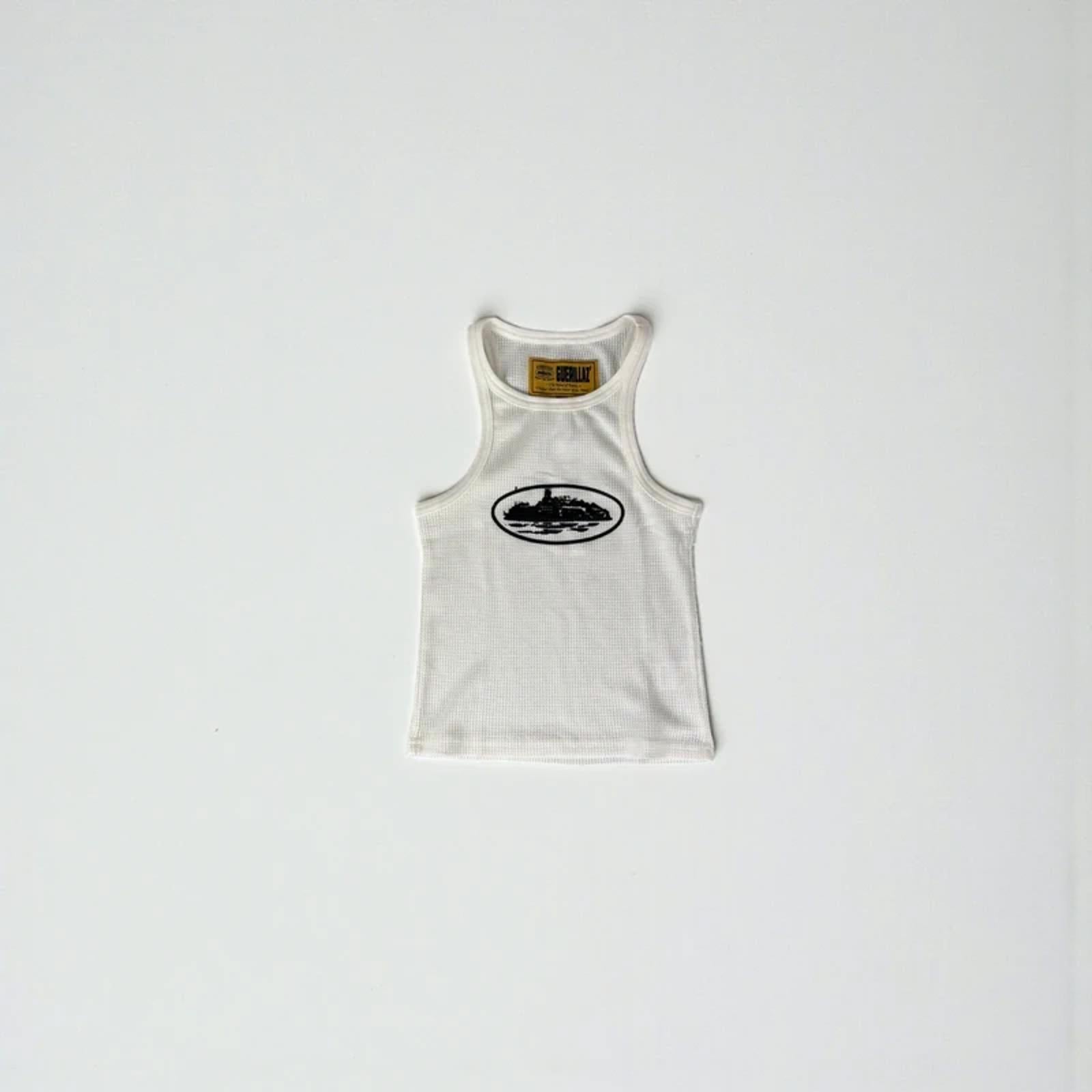 Corteiz Alcatraz Womens Crop Top White/Black