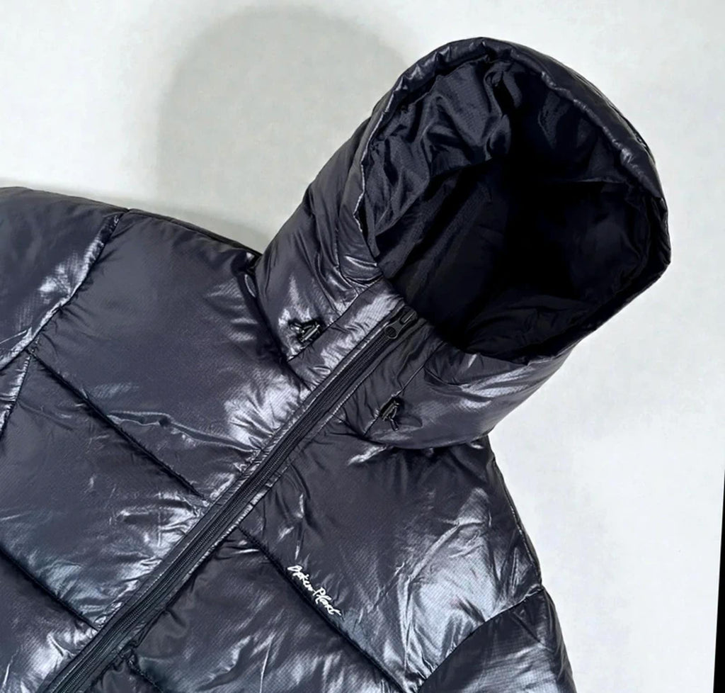 Broken Planet Puffer Jacket Shiny Black
