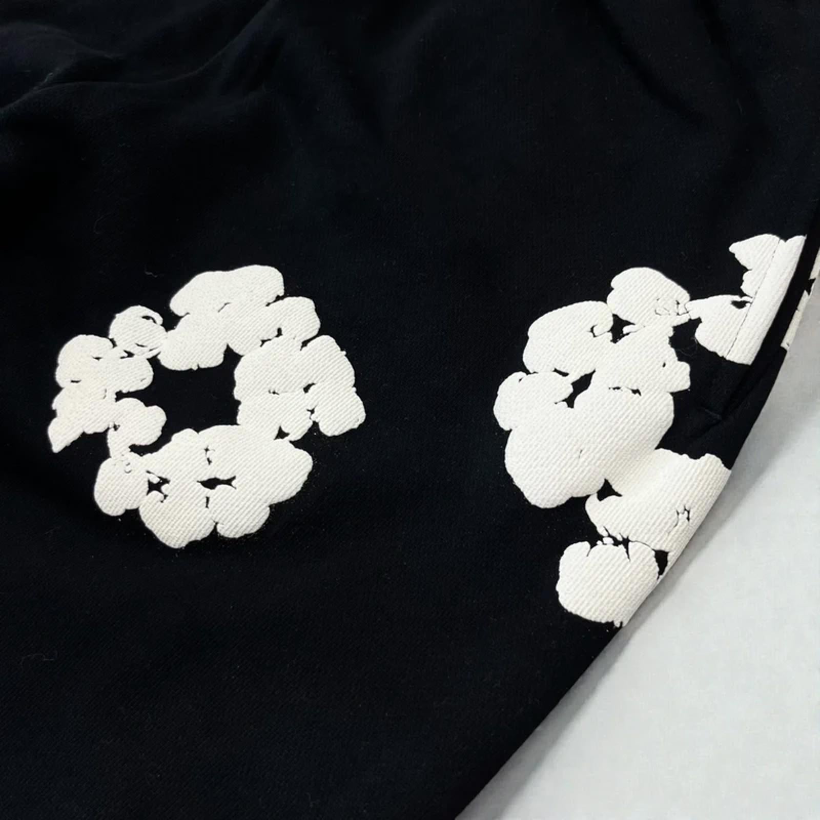 Denim Tears Cotton Wreath Joggers Black