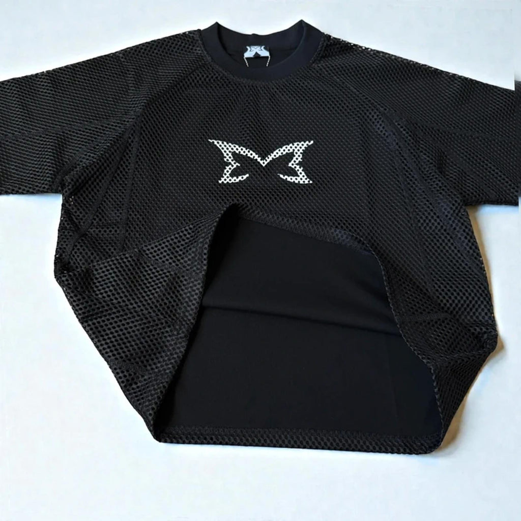 Mertra Layered mesh Jersey Black