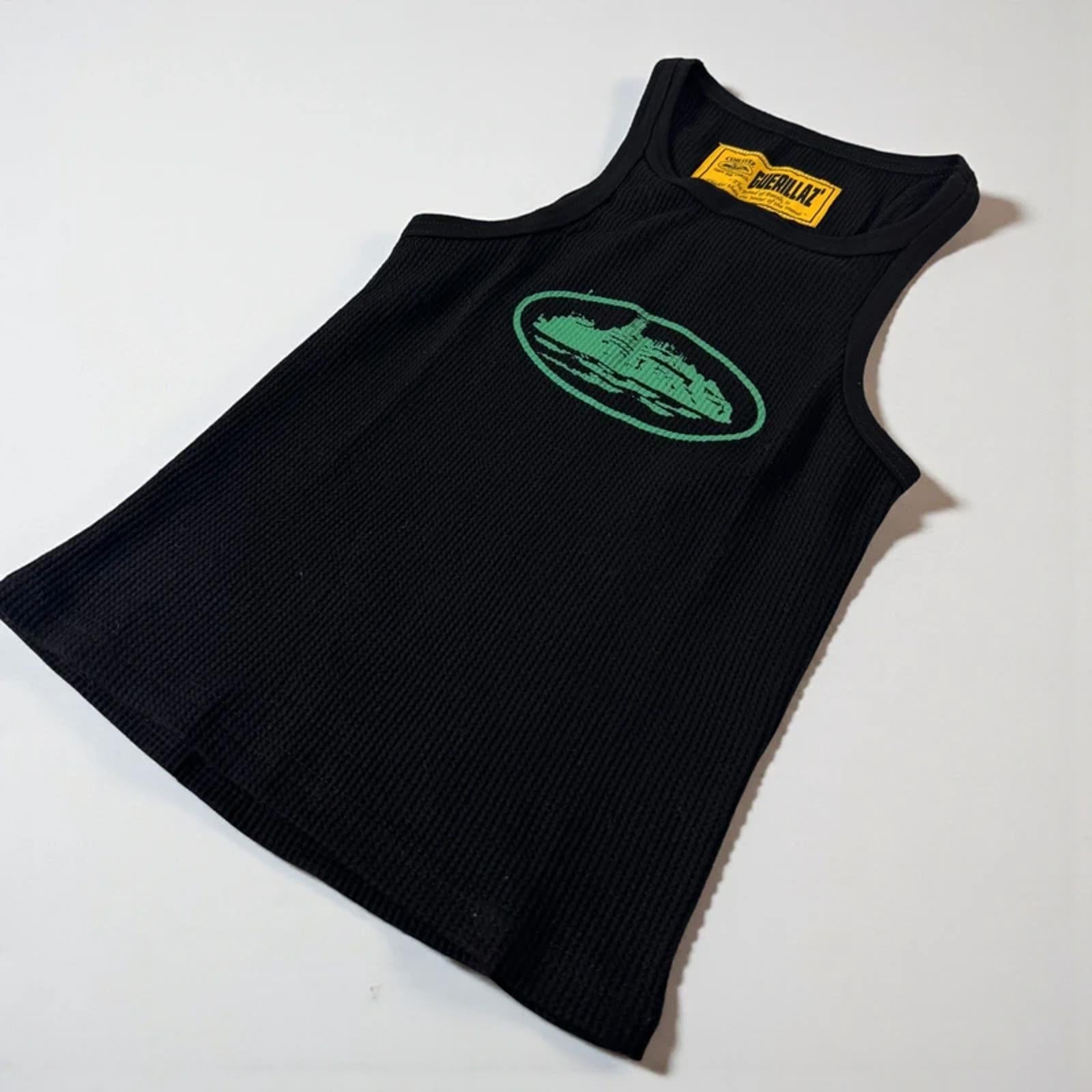 Corteiz Alcatraz Womens Crop Top Black/Green