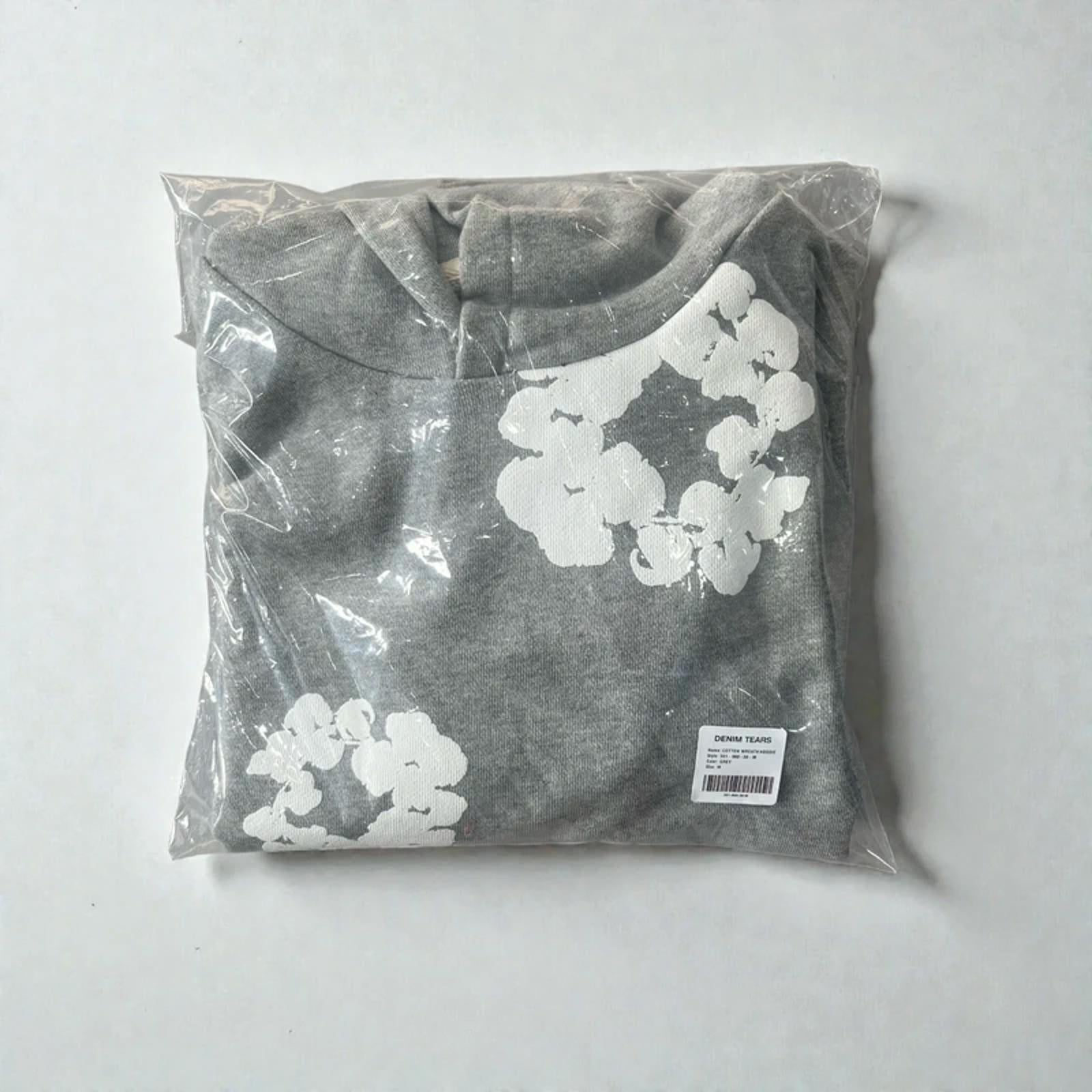 Denim Tears Cotton Wreath Hoodie Grey