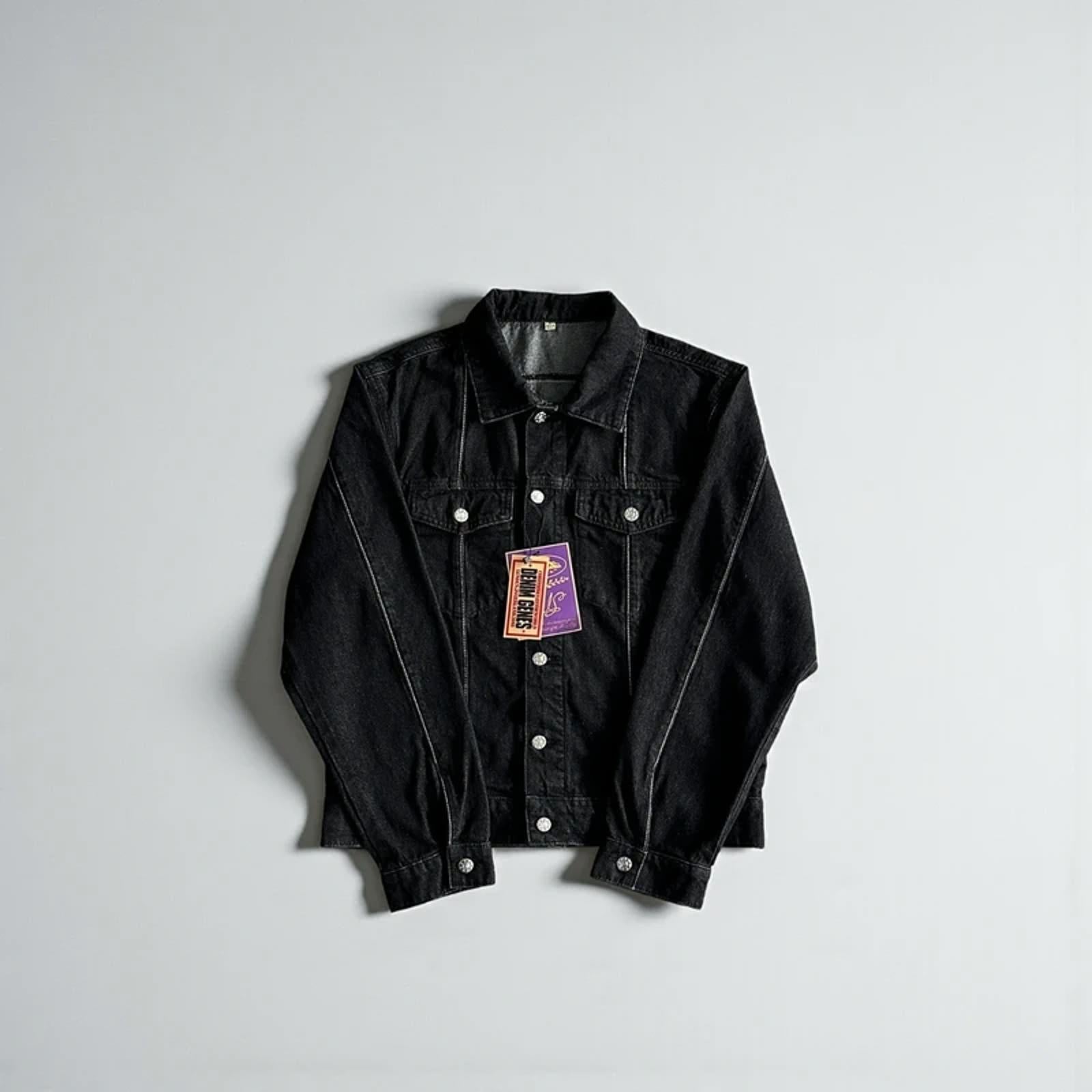 Corteiz C-Star Denim Jacket Black