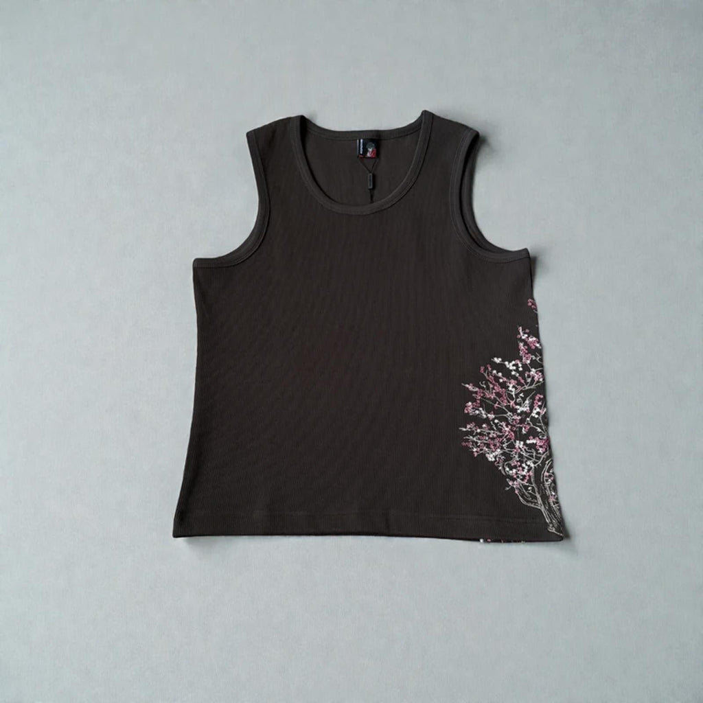 Derschutze"blossom v2" Tanktop anthracite