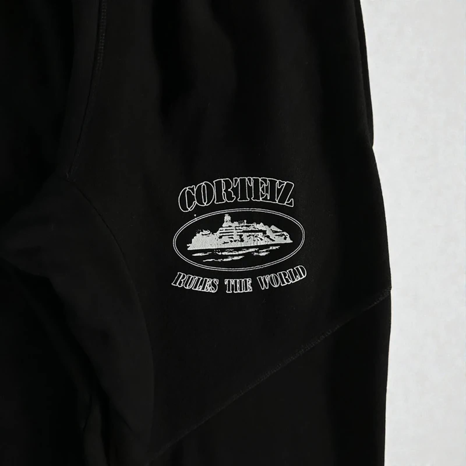 Corteiz Superior V2 Zip-Up Joggers Black