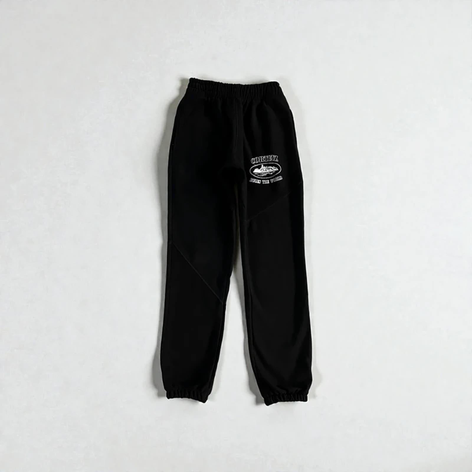 Corteiz Superior V2 Zip-Up Joggers Black