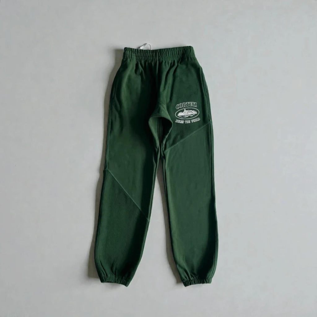 Corteiz Superior V2 Zip-Up Joggers Green