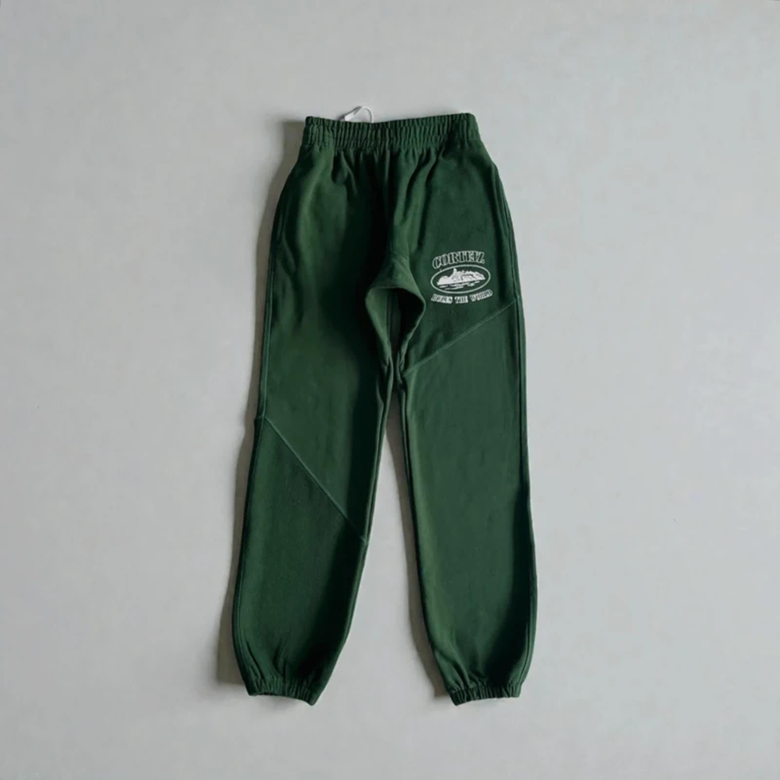 Corteiz Superior V2 Zip-Up Joggers Green