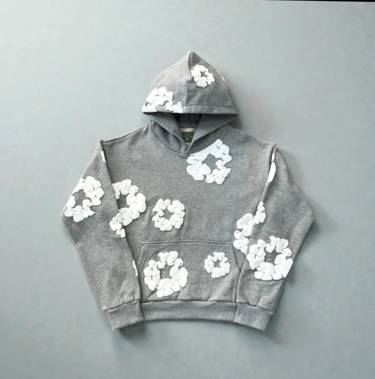 Denim Tears Cotton Wreath Hoodie Grey
