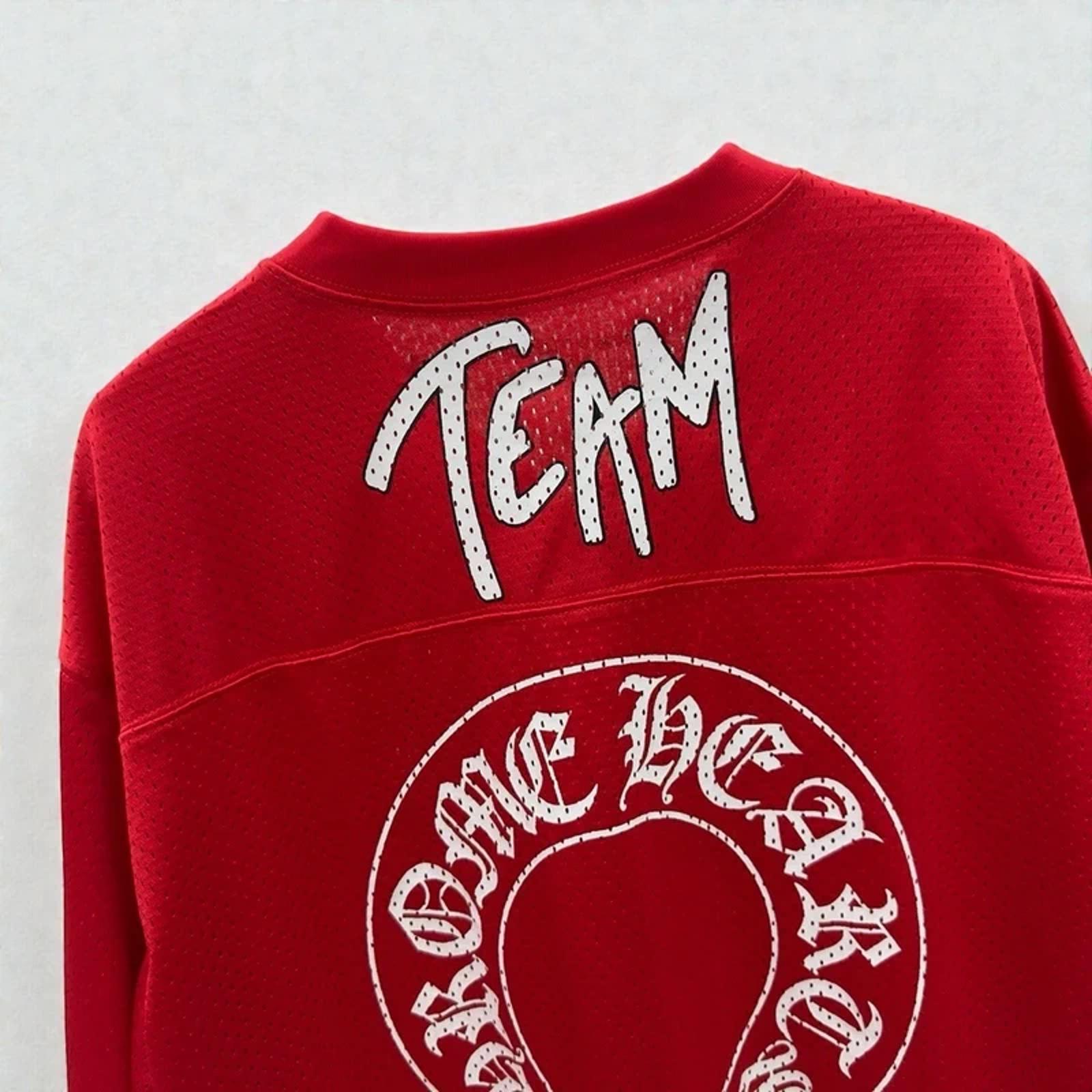 Chrome Hearts x Matty Boy Football Form Short Sleeve Jersey Red