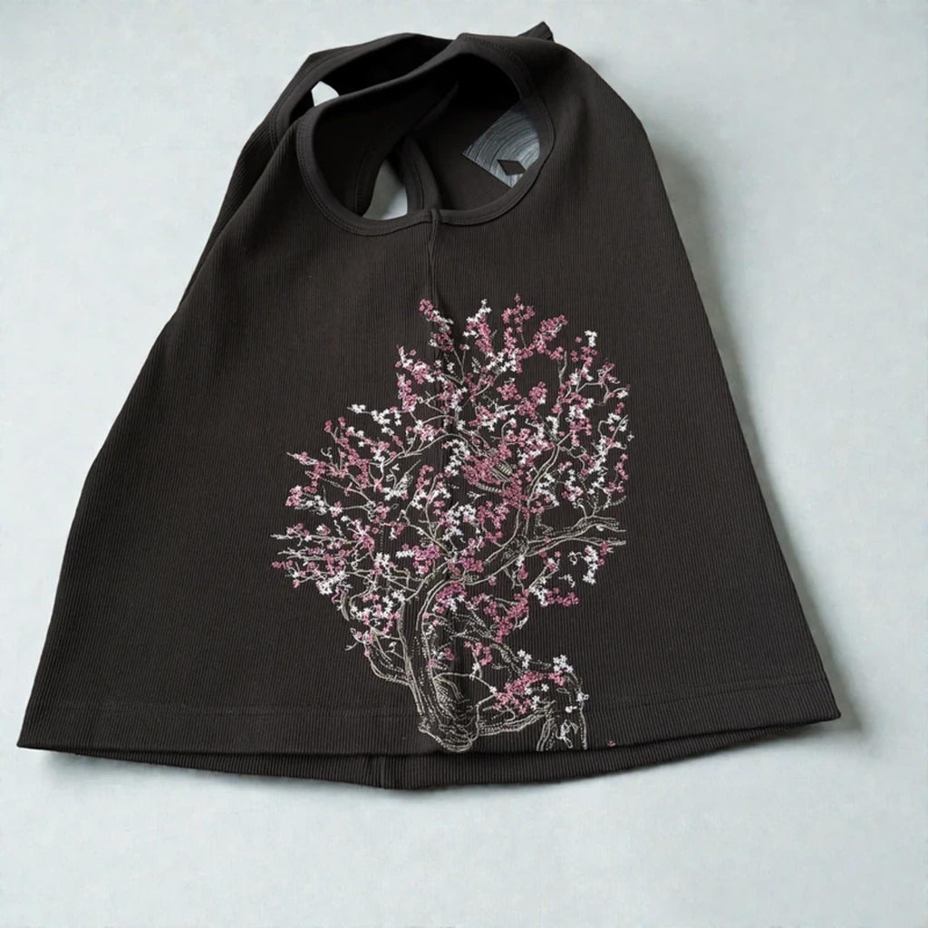 Derschutze"blossom v2" Tanktop anthracite