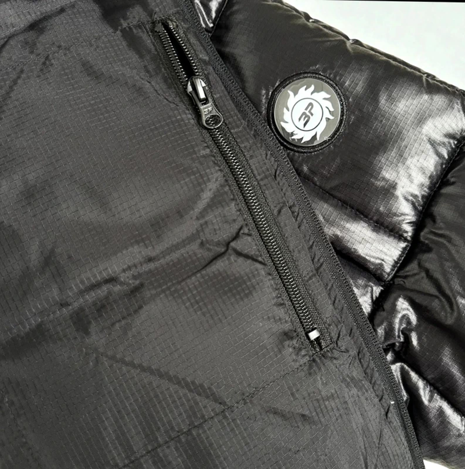 Broken Planet Puffer Jacket Shiny Black