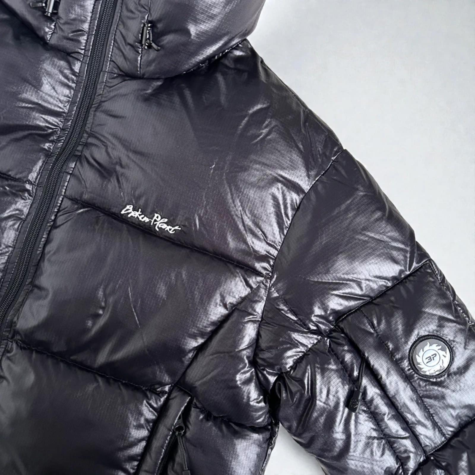Broken Planet Puffer Jacket Shiny Black