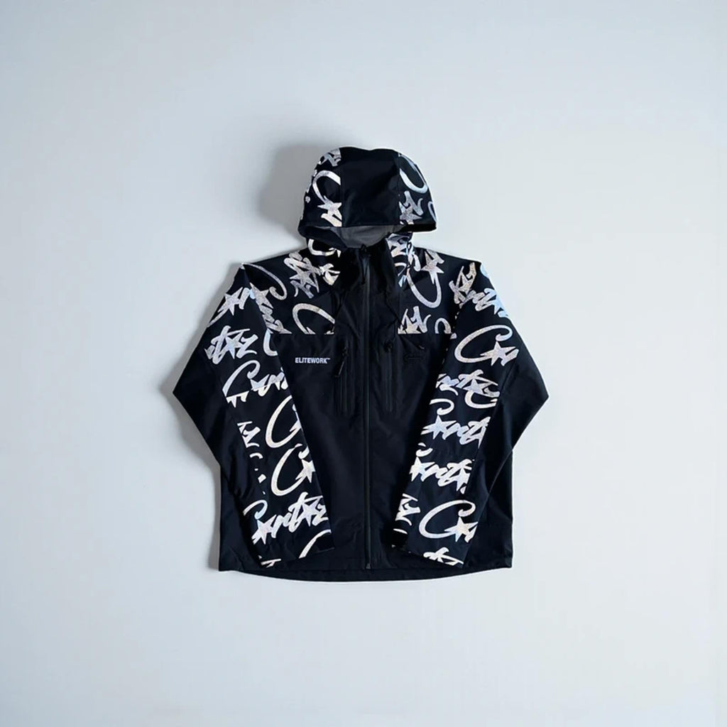 Corteiz Elitework Shell Jacket Black