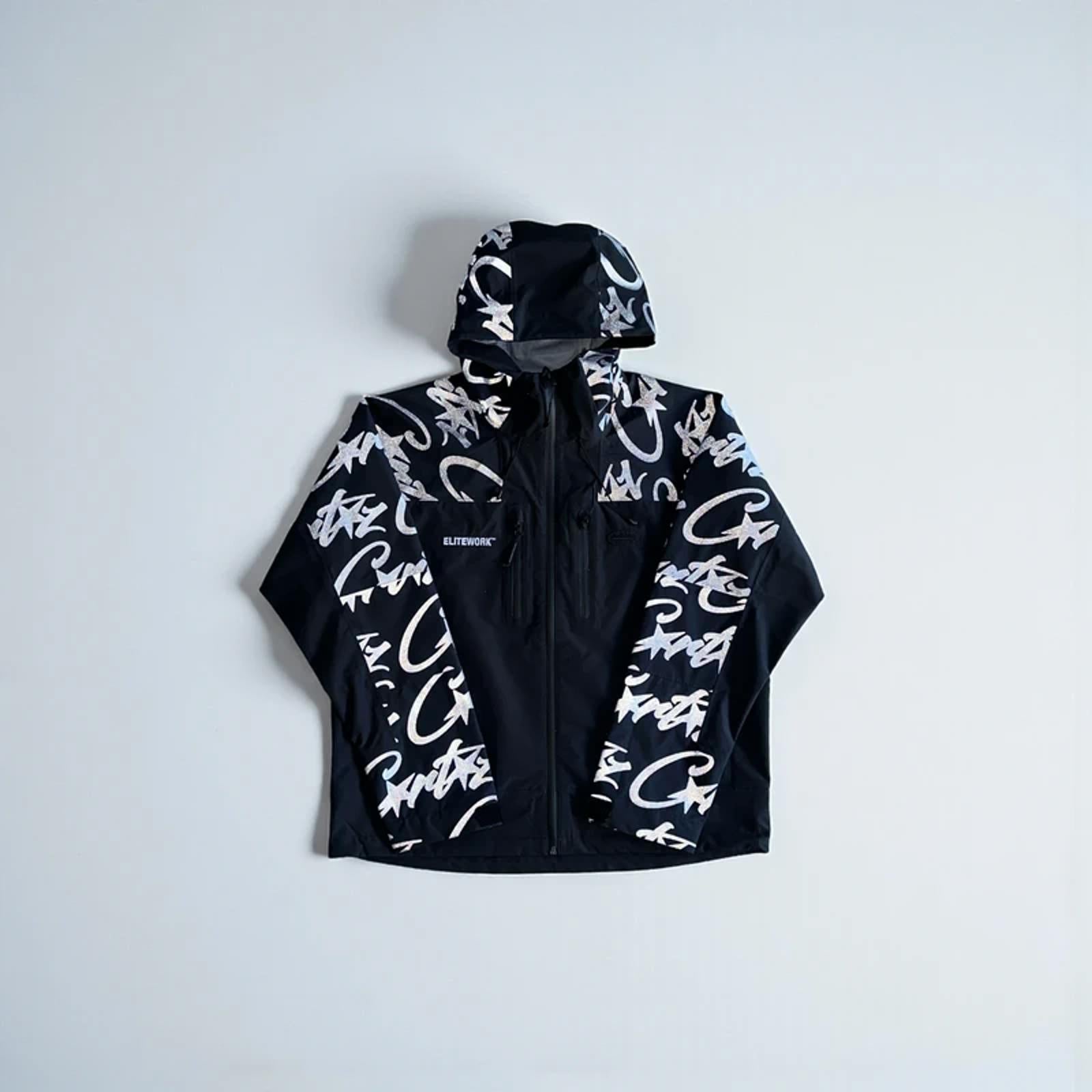 Corteiz Elitework Shell Jacket Black