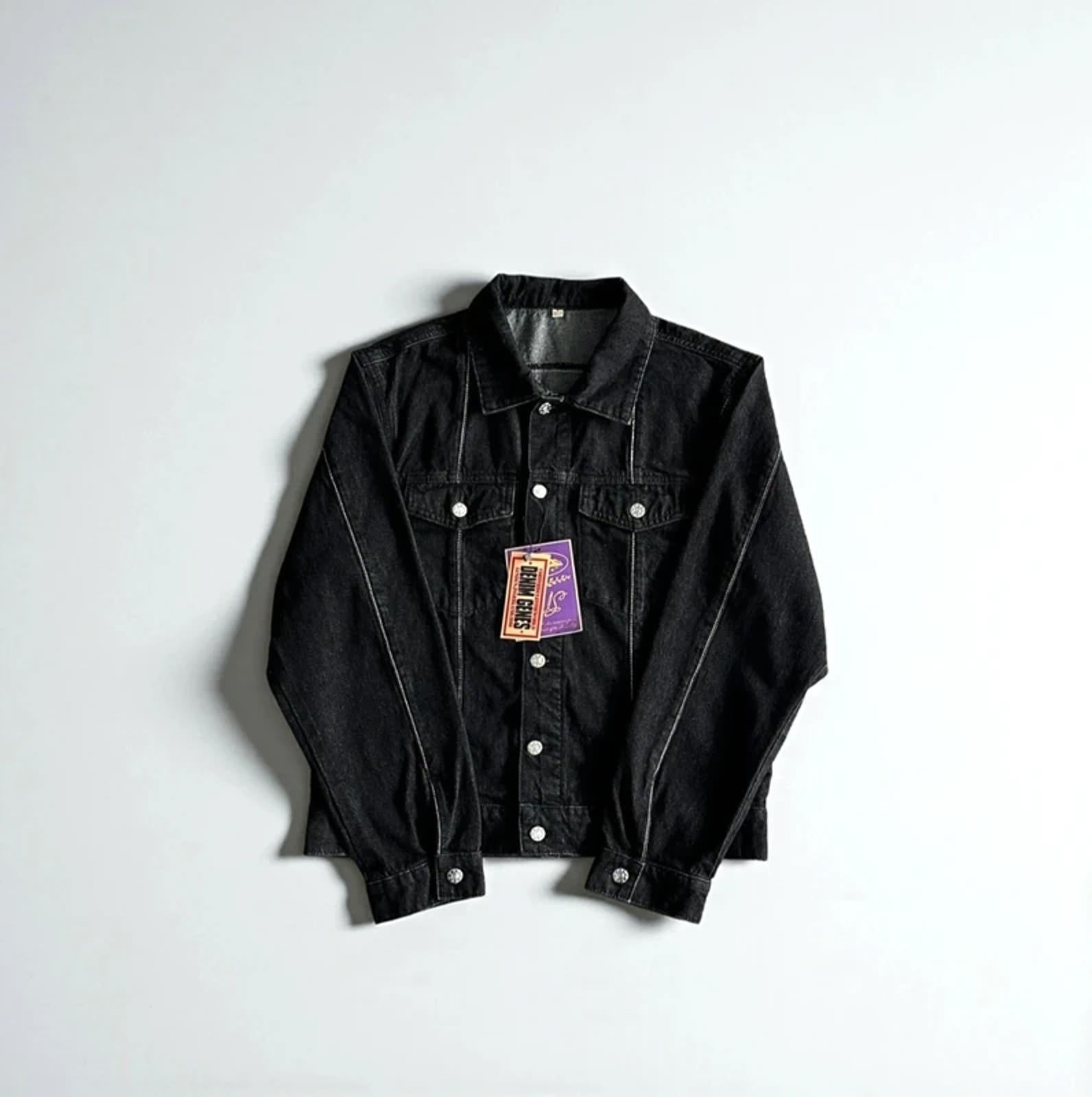 Corteiz C-Star Denim Jacket Black