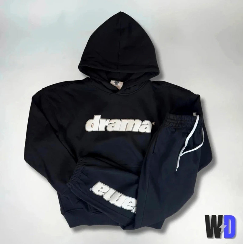 Drama Call Foam Print Tracksuit Black